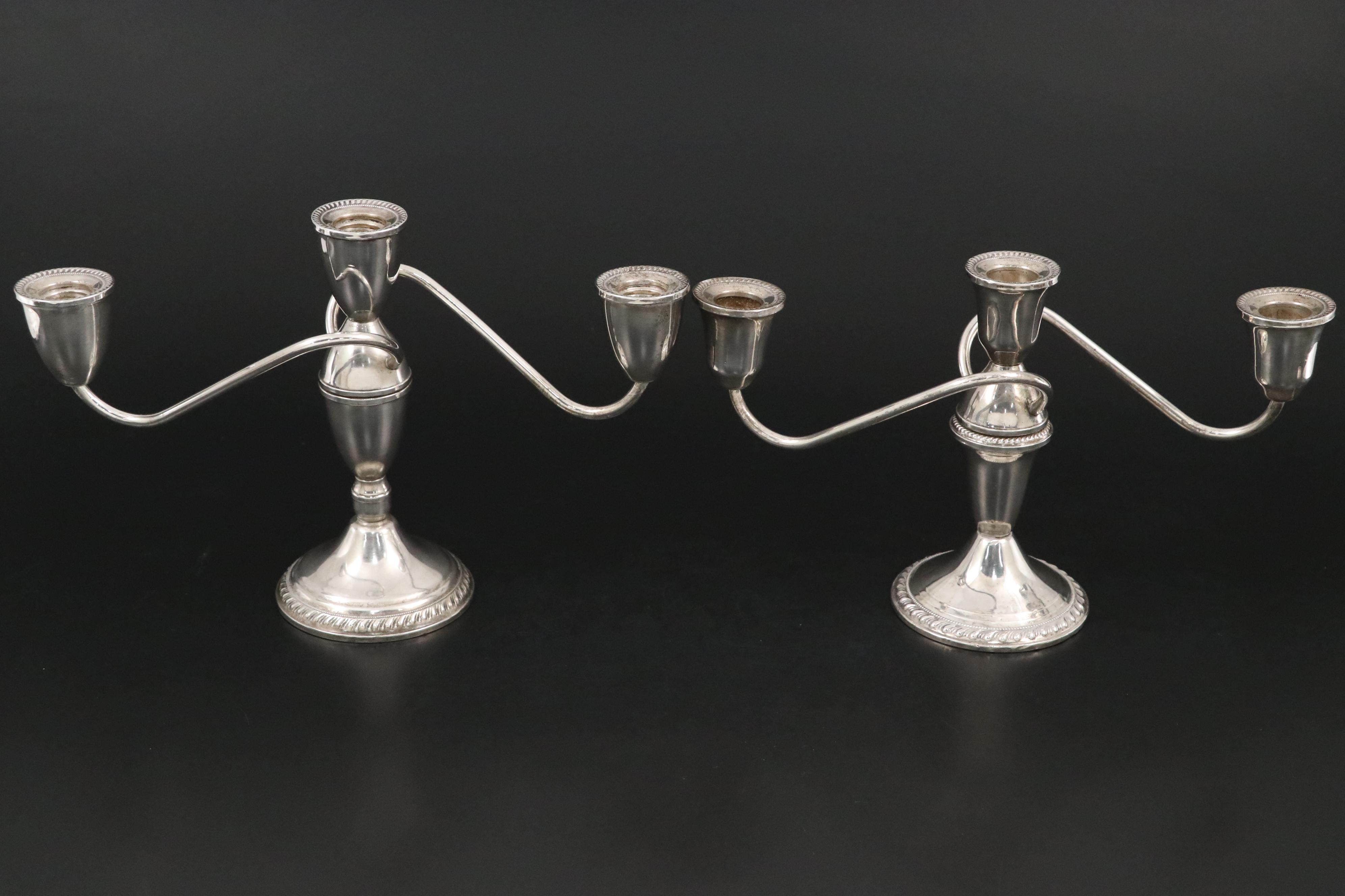 Lunt Sterling Silver Carving Set with Web Sterling Silver Knife and More