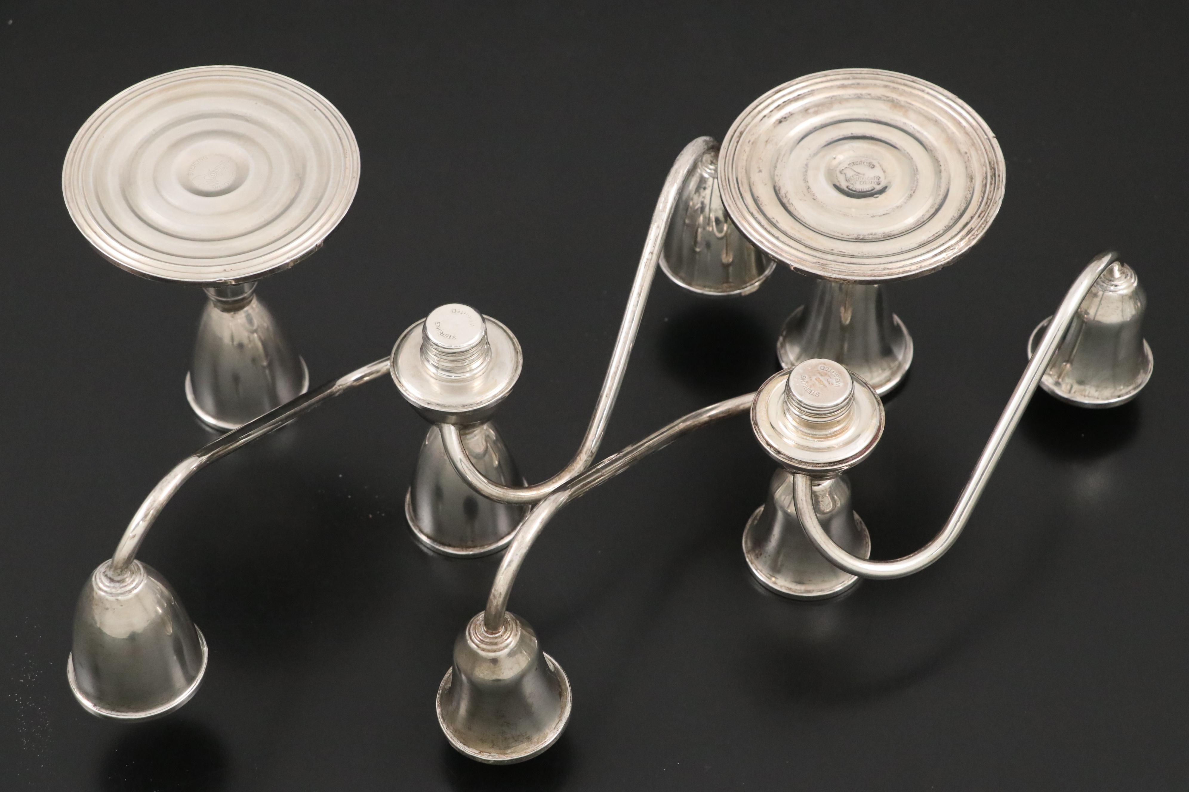 Lunt Sterling Silver Carving Set with Web Sterling Silver Knife and More