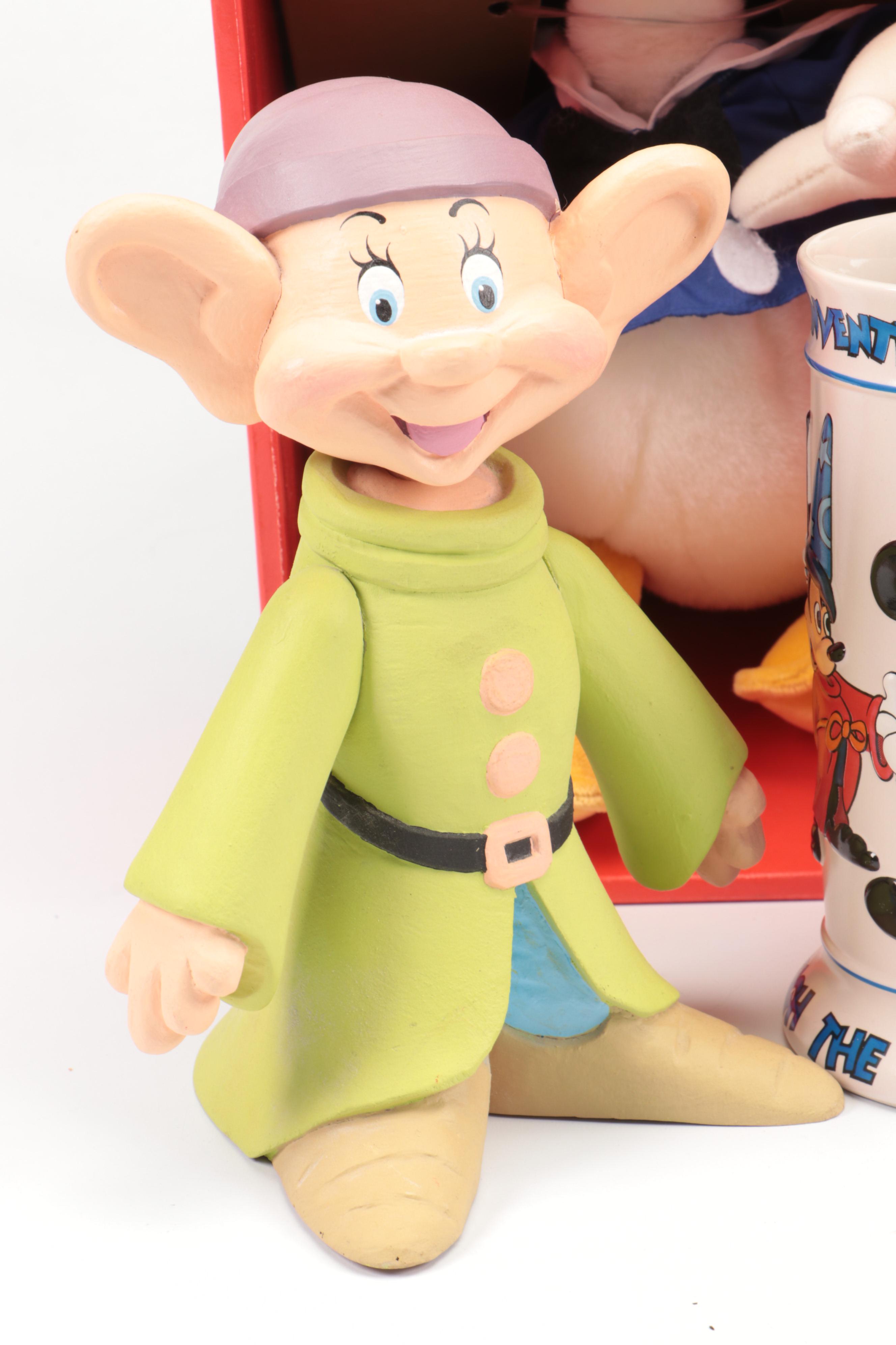 Walt Disney Donald and Daisy Duck Fabric Toys with Mickey Mugs and More