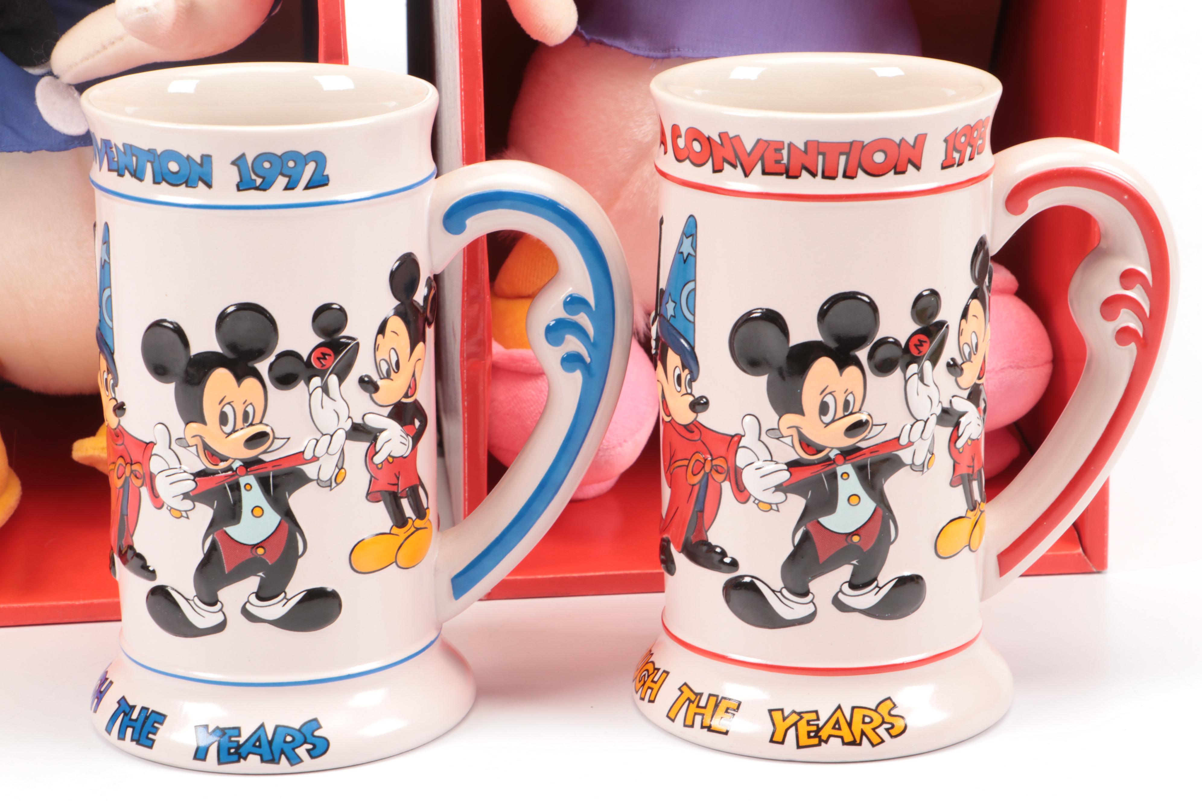 Walt Disney Donald and Daisy Duck Fabric Toys with Mickey Mugs and More