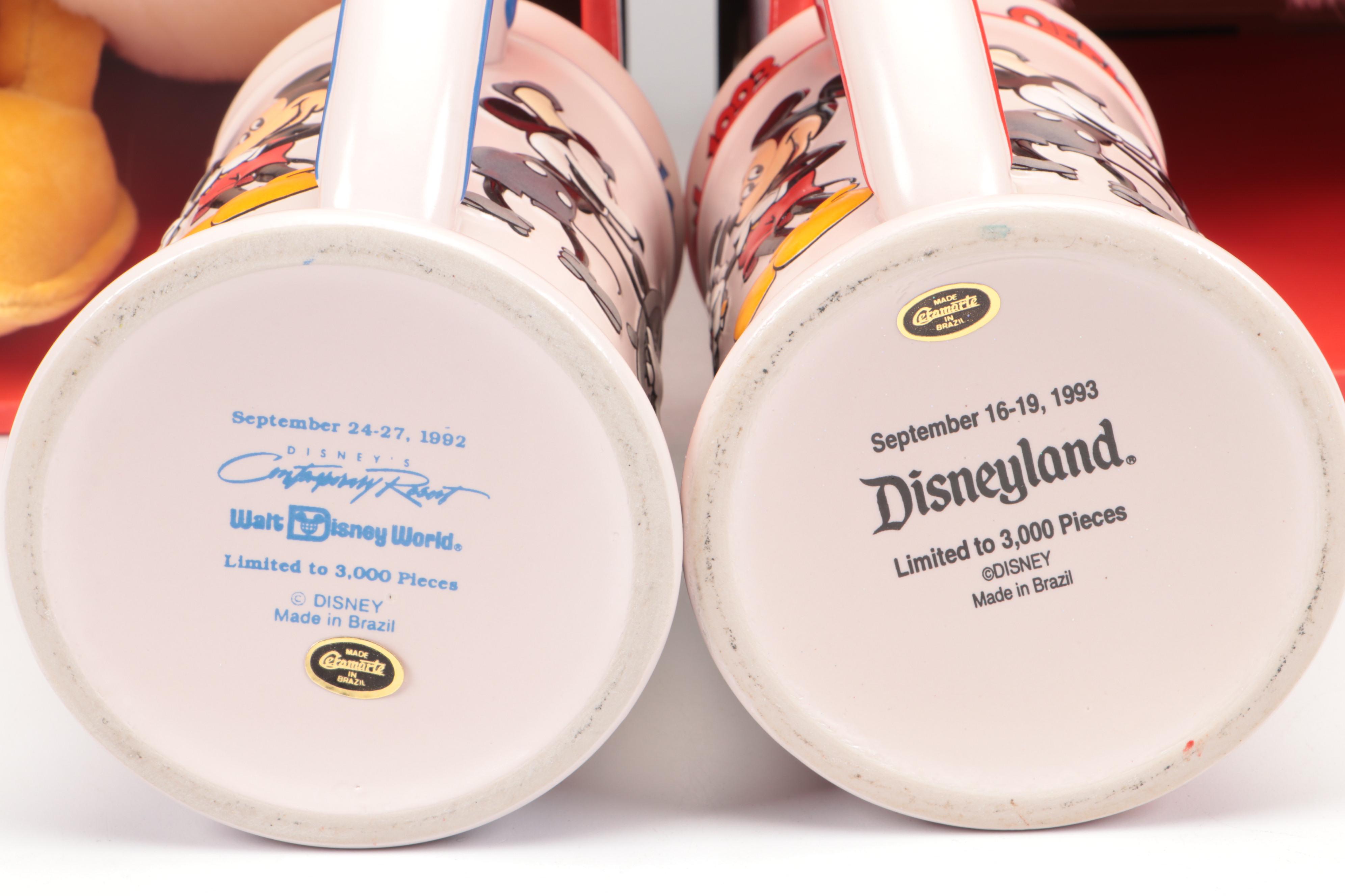 Walt Disney Donald and Daisy Duck Fabric Toys with Mickey Mugs and More