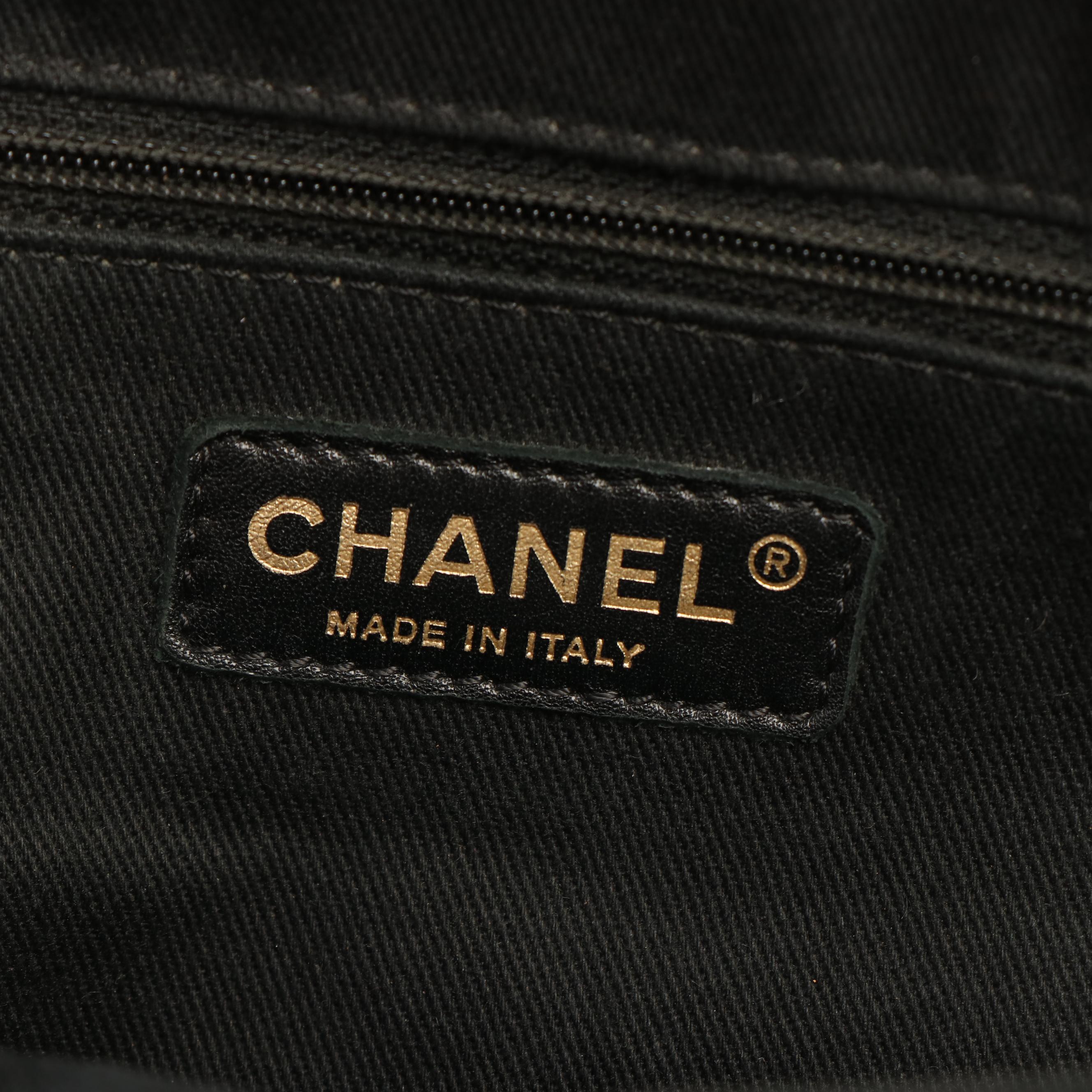 Chanel Castle Rock Bowler Bag in Quilted Beige Glazed Leather