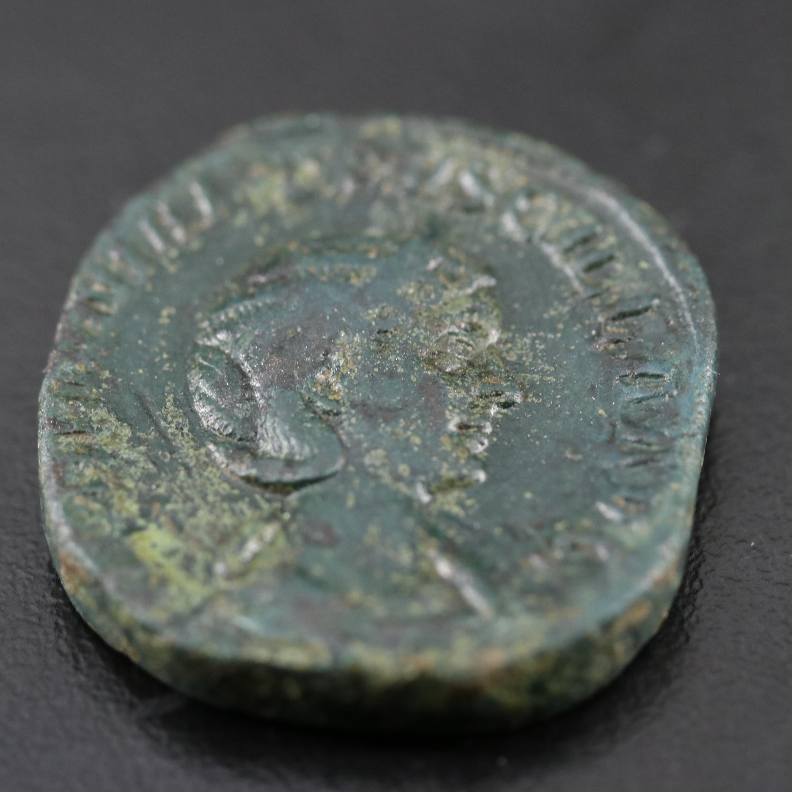 Ancient Roman Imperial Æ Sestertius Coin of Herennia Etruscilla, ca. 249 A.D.