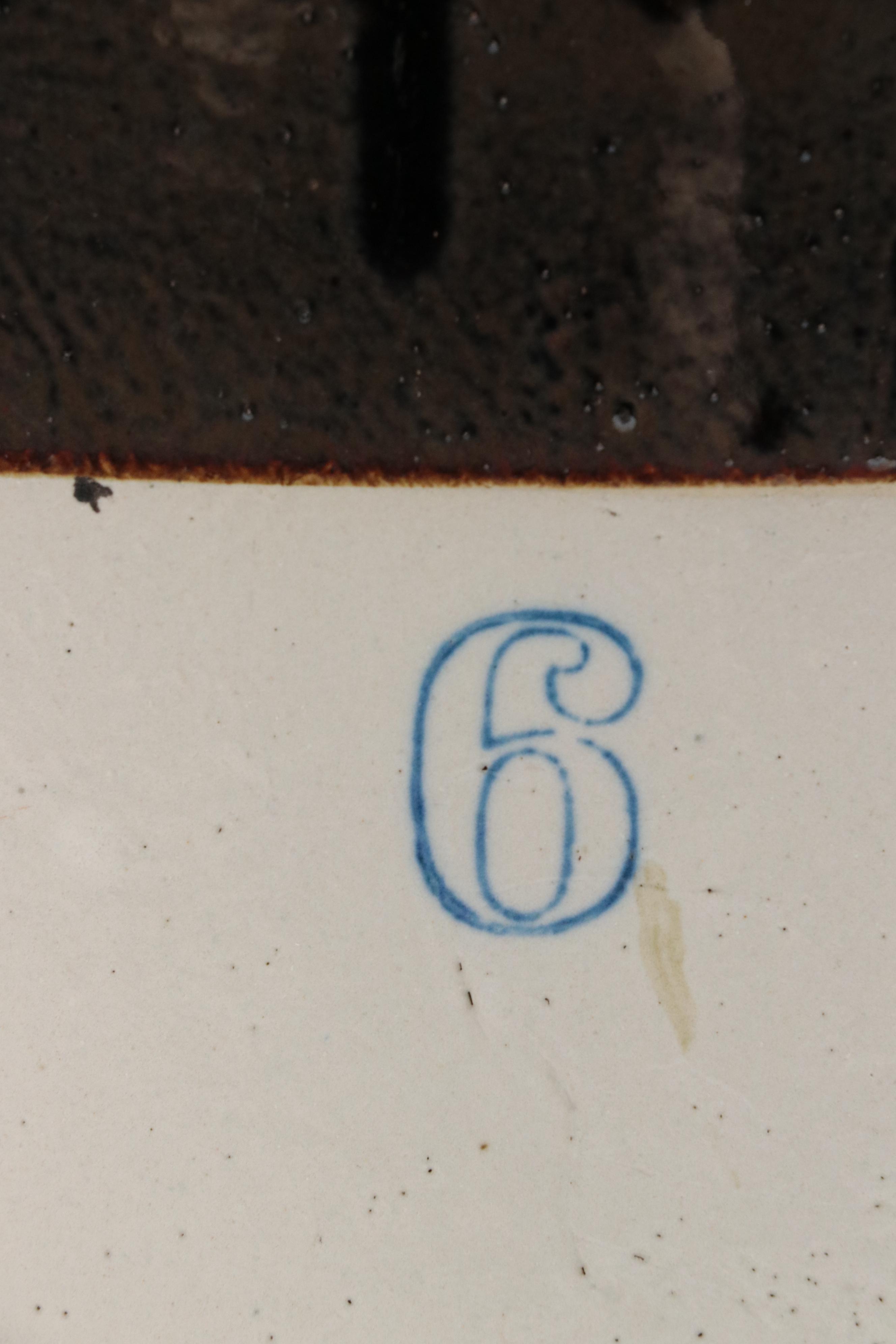 Six Gallon Two Tone Stoneware Crock, Early to Mid-20th Century