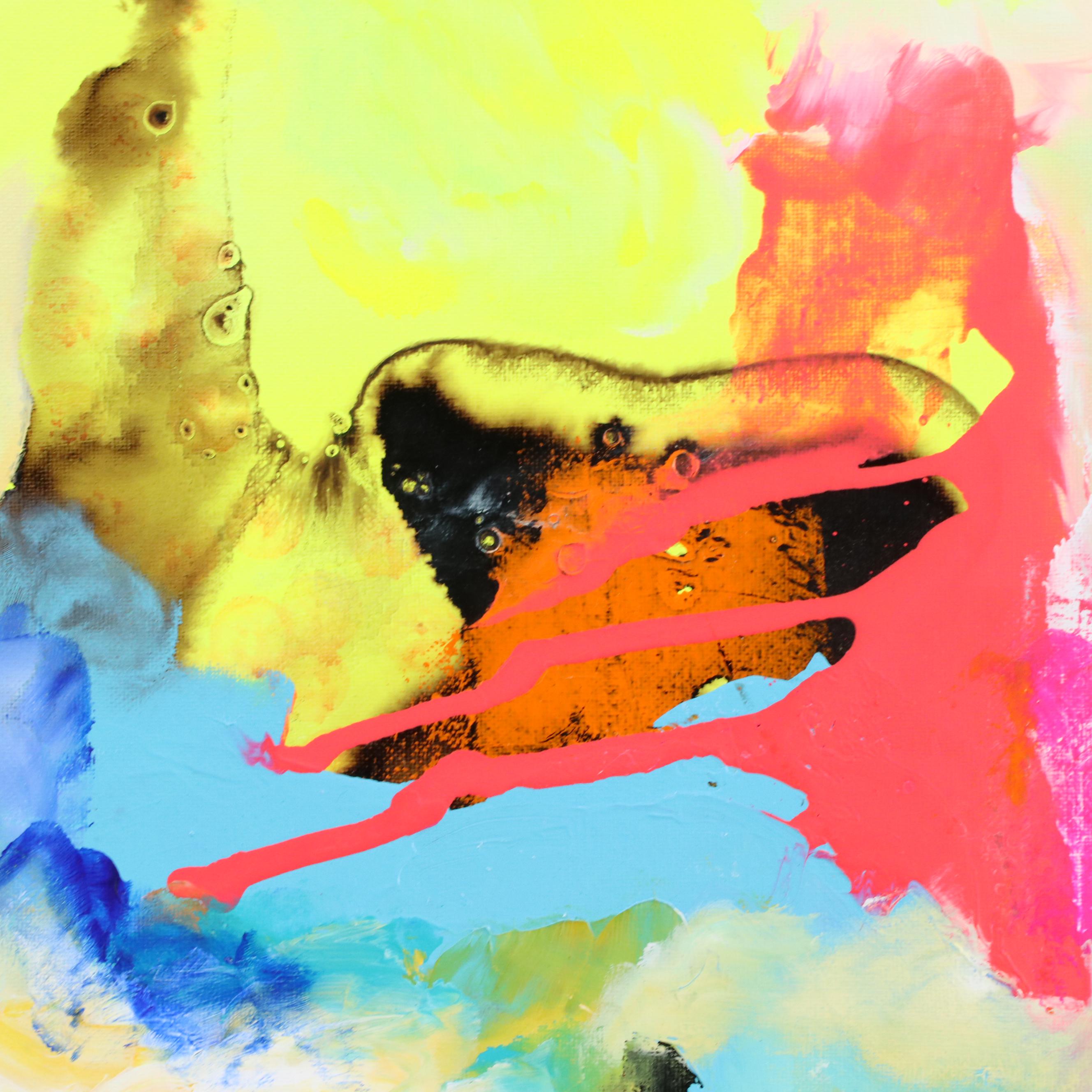 Milagros Pongo Abstract Mixed Media Painting