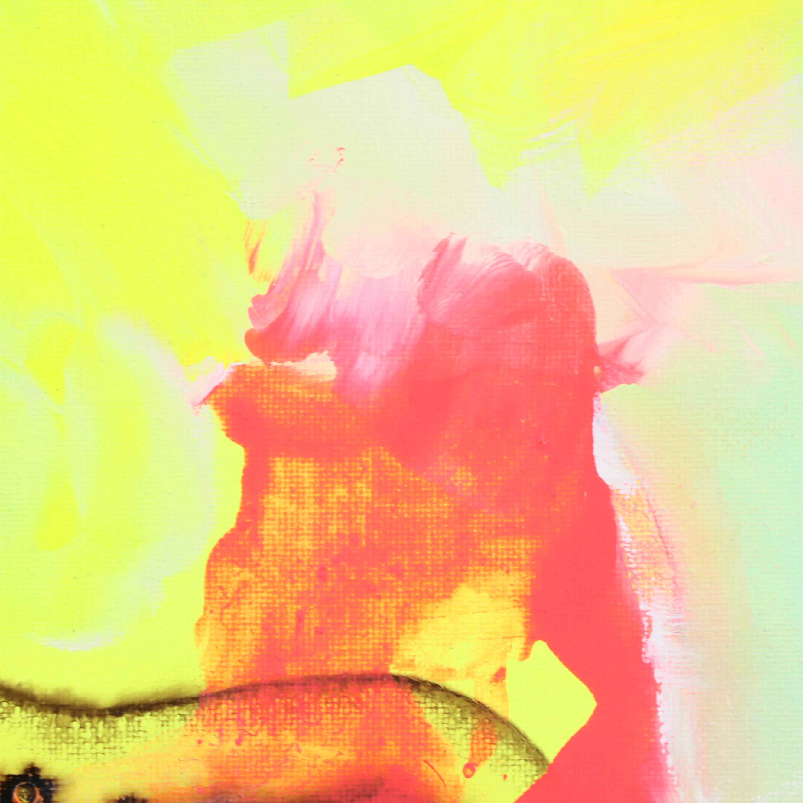 Milagros Pongo Abstract Mixed Media Painting