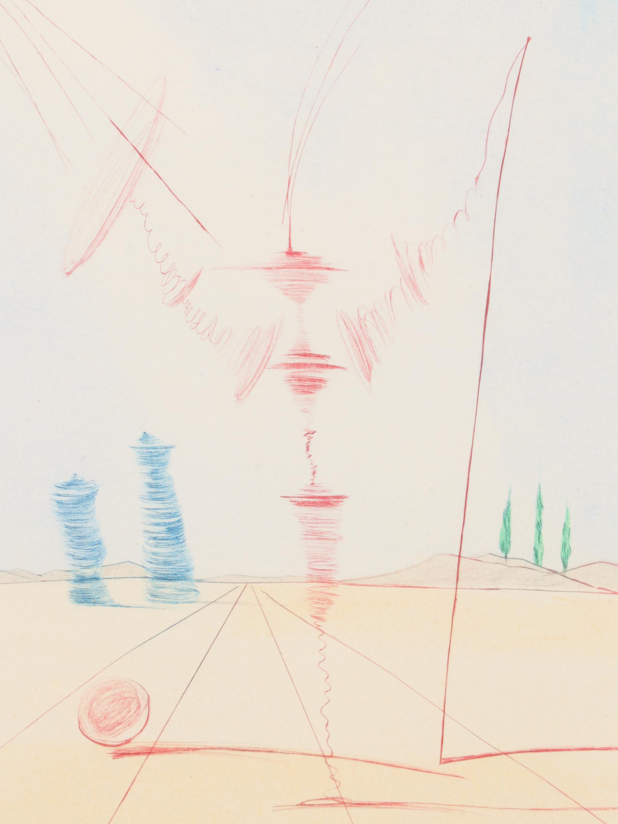 Salvador Dalí Hand-Colored Etching "Sancho Panza"