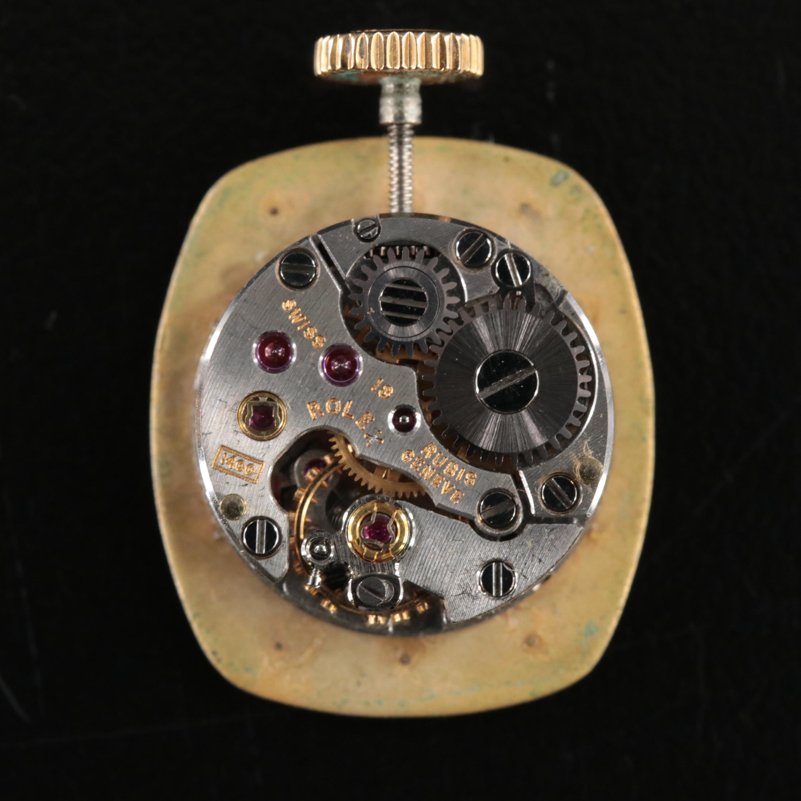 Rolex Precision 18K Gold Cocktail Watch