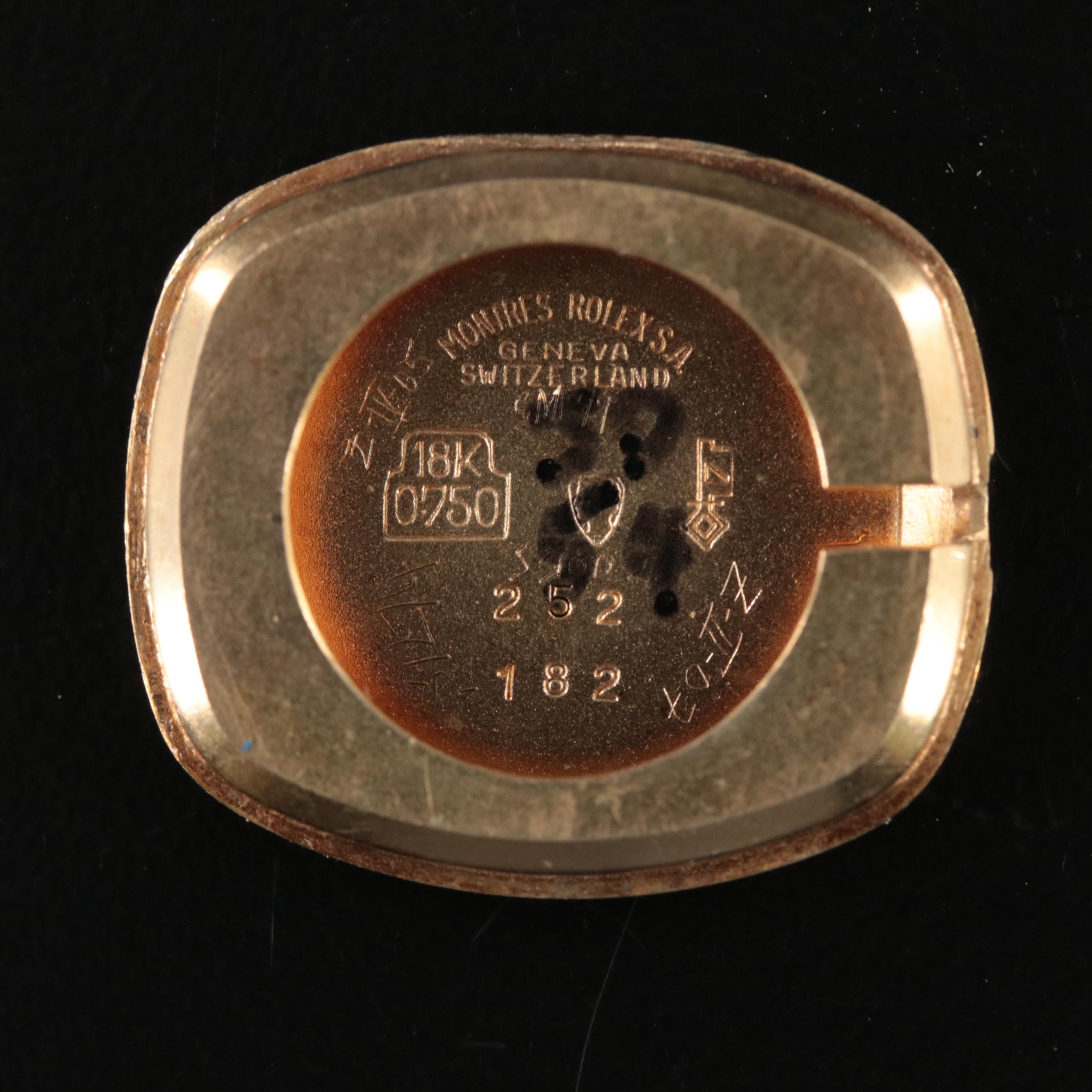 Rolex Precision 18K Gold Cocktail Watch