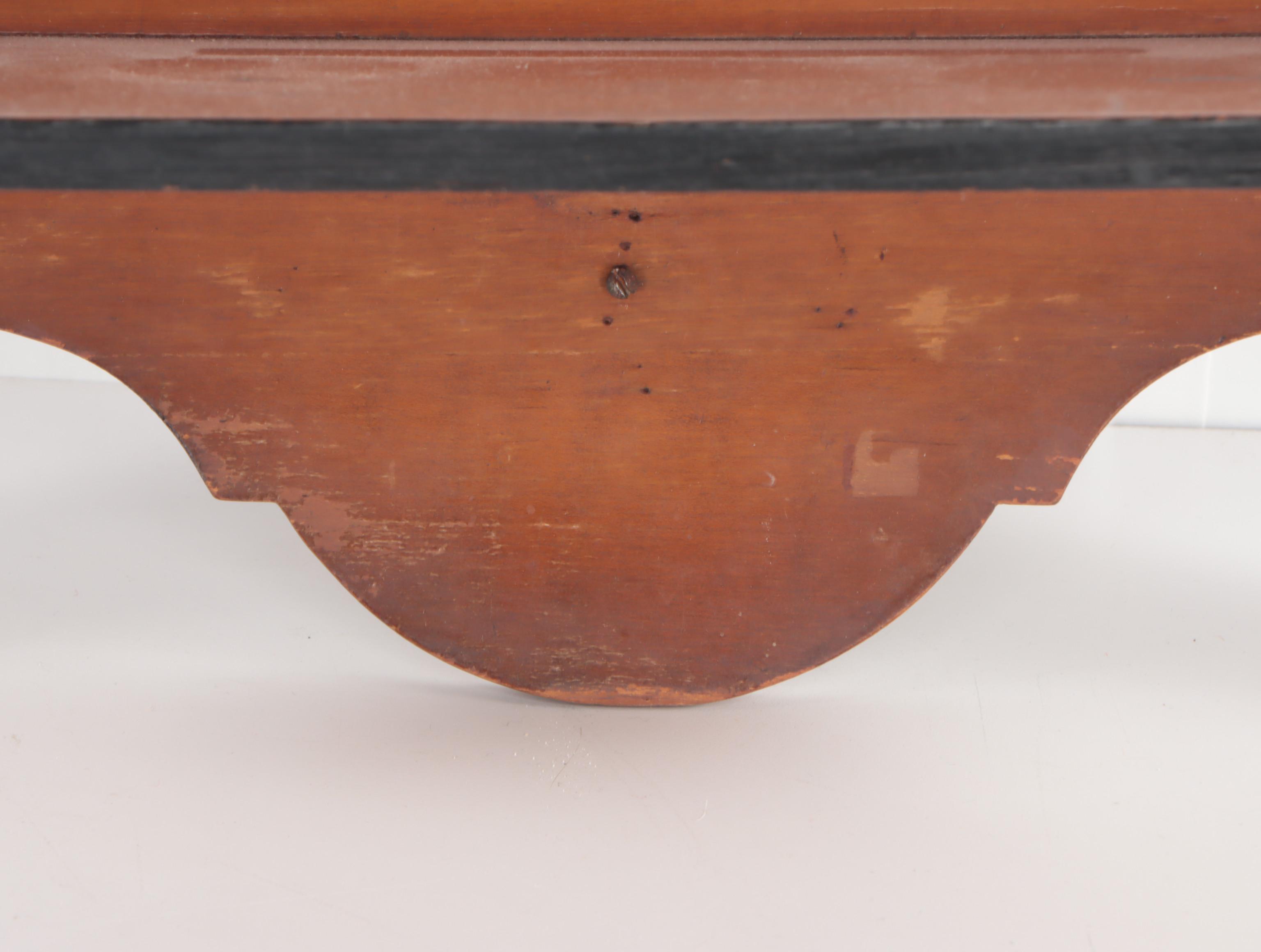 Victorian Style Mahogany Wall-Hanging Shelf