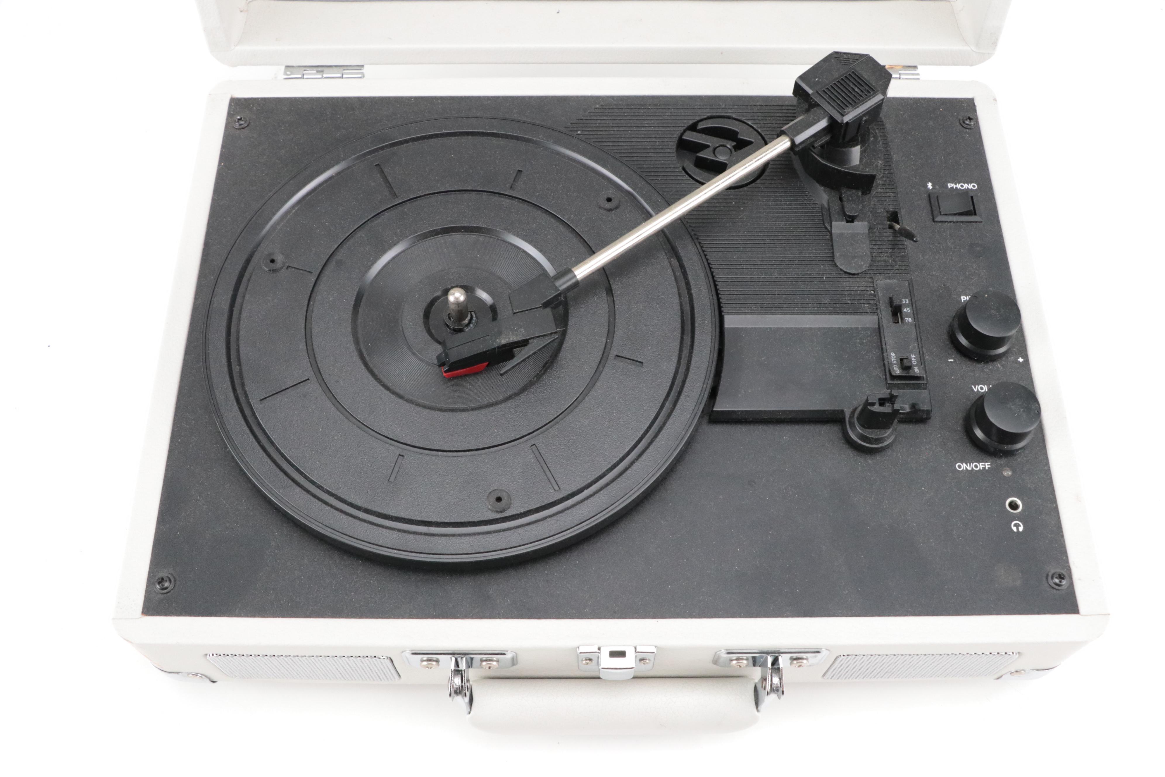 Crosley Faux Leather 3-Speed Bluetooth Record Player Turntable