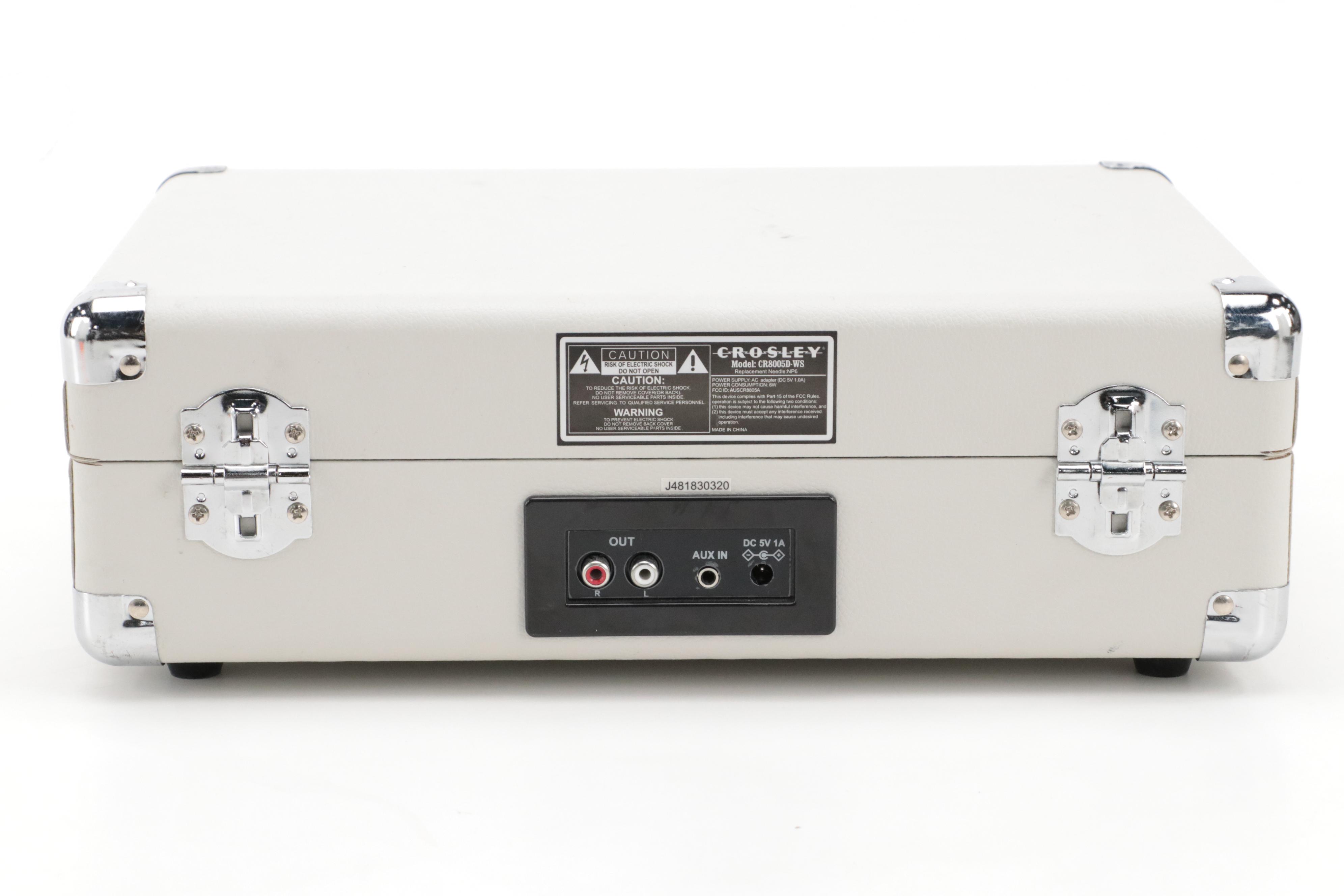 Crosley Faux Leather 3-Speed Bluetooth Record Player Turntable