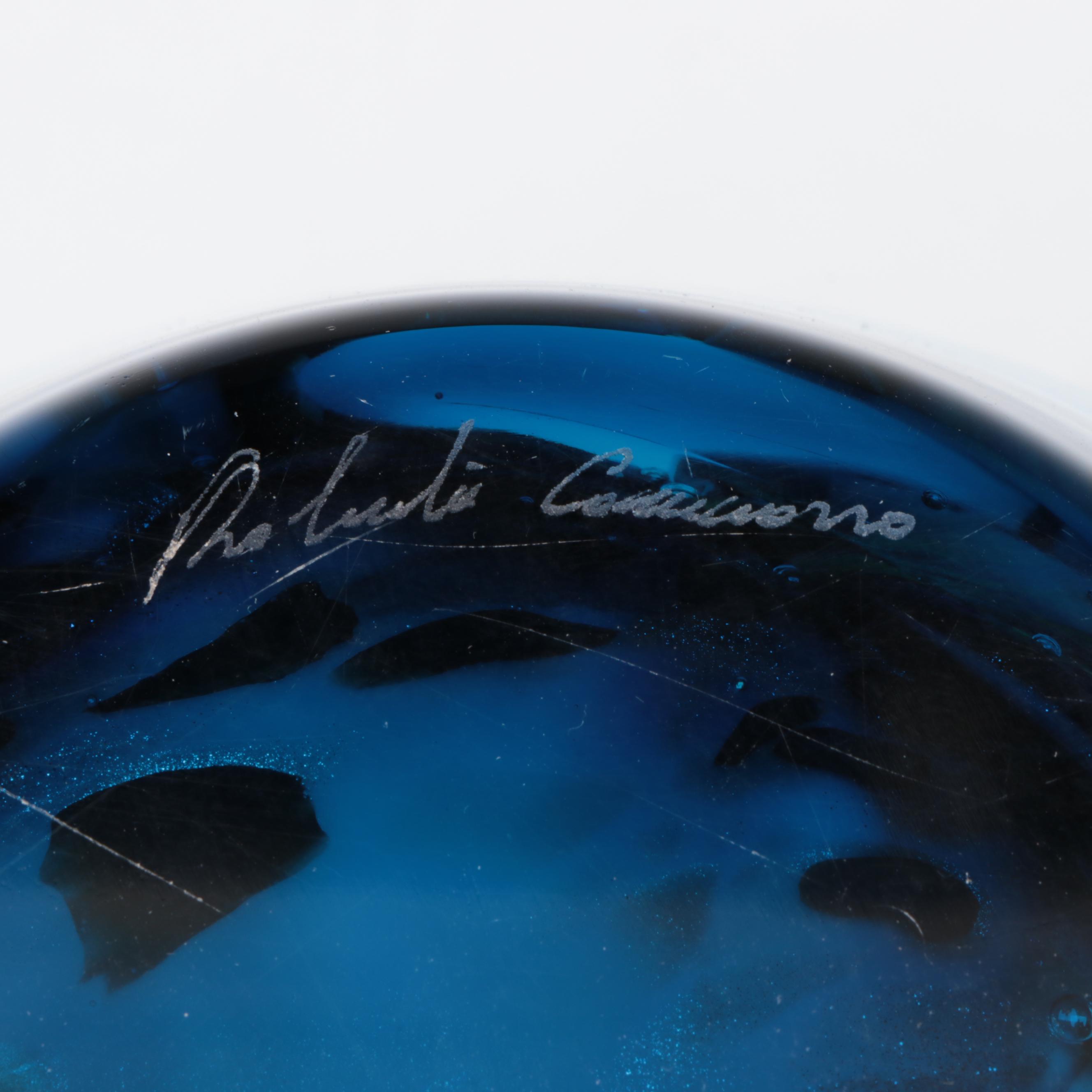 Roberto Camozzo for Oggetti Murano Aquatic Blown Glass Vase