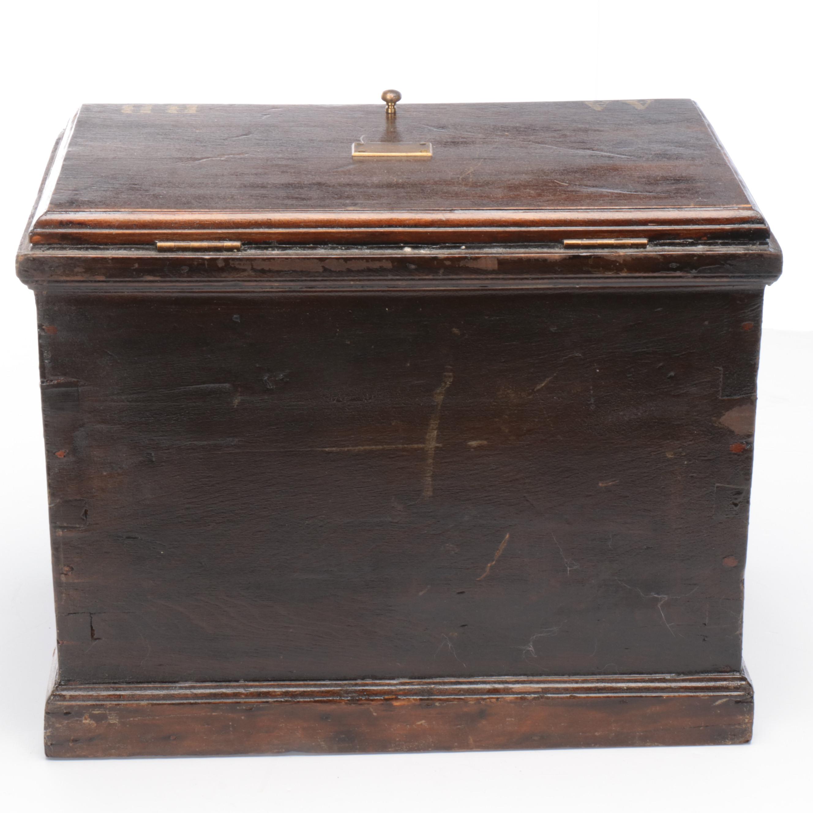 Wooden Humphrey's Specifics Homeopathic Medicine Countertop Cabinet