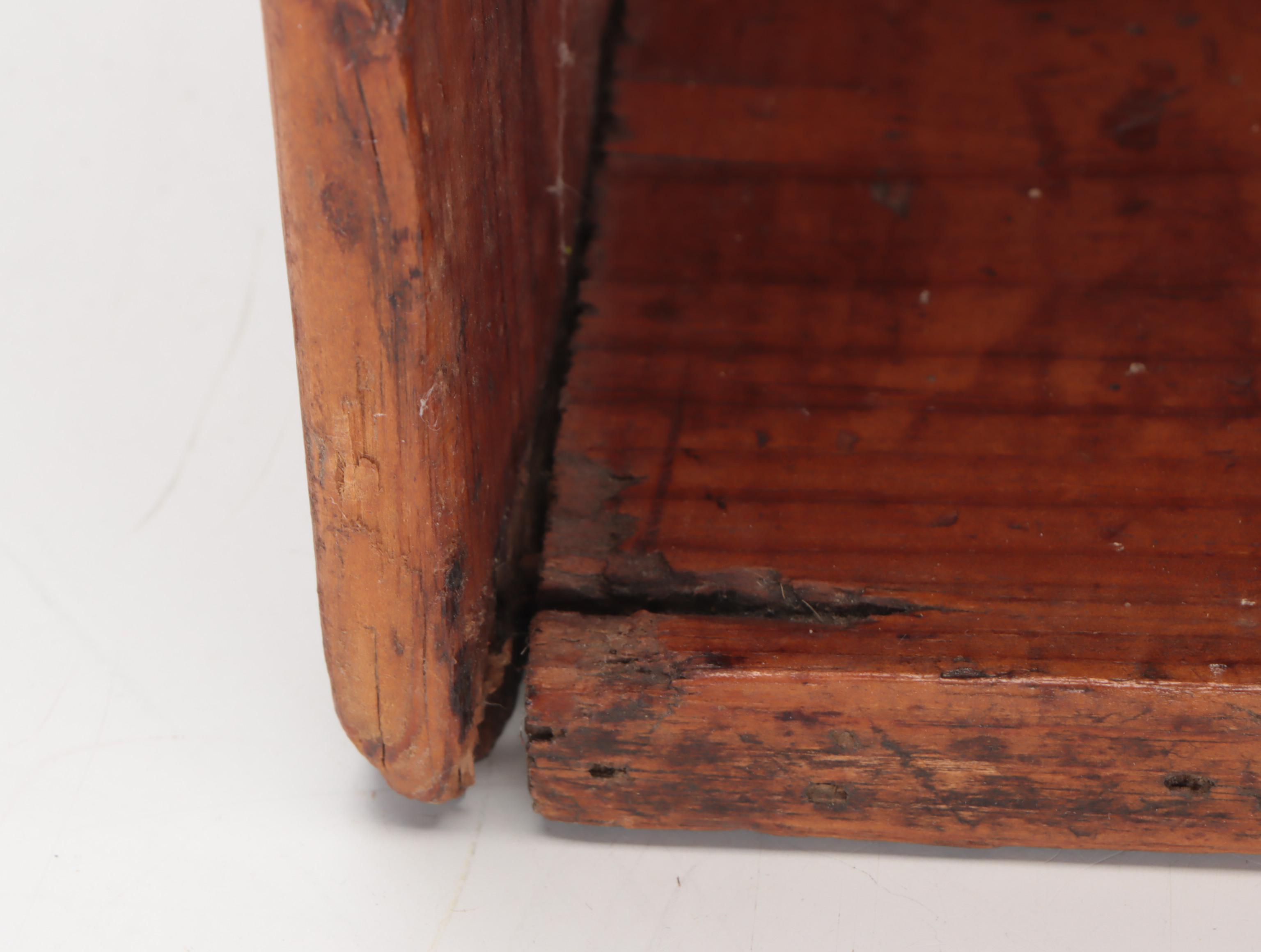 Primitive Style Pine Wall Cabinet