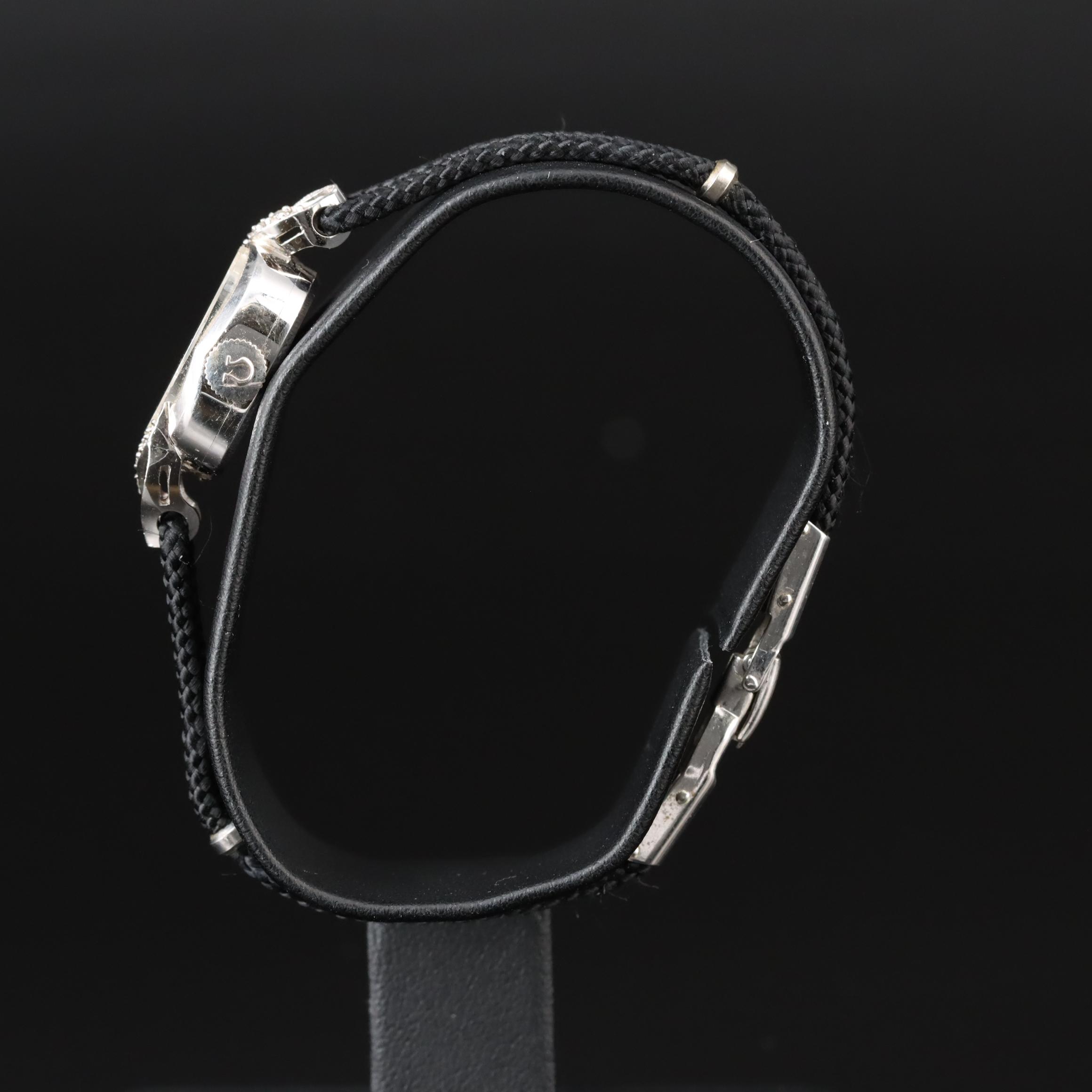 Vintage Omega Diamond and 14K Gold Watch