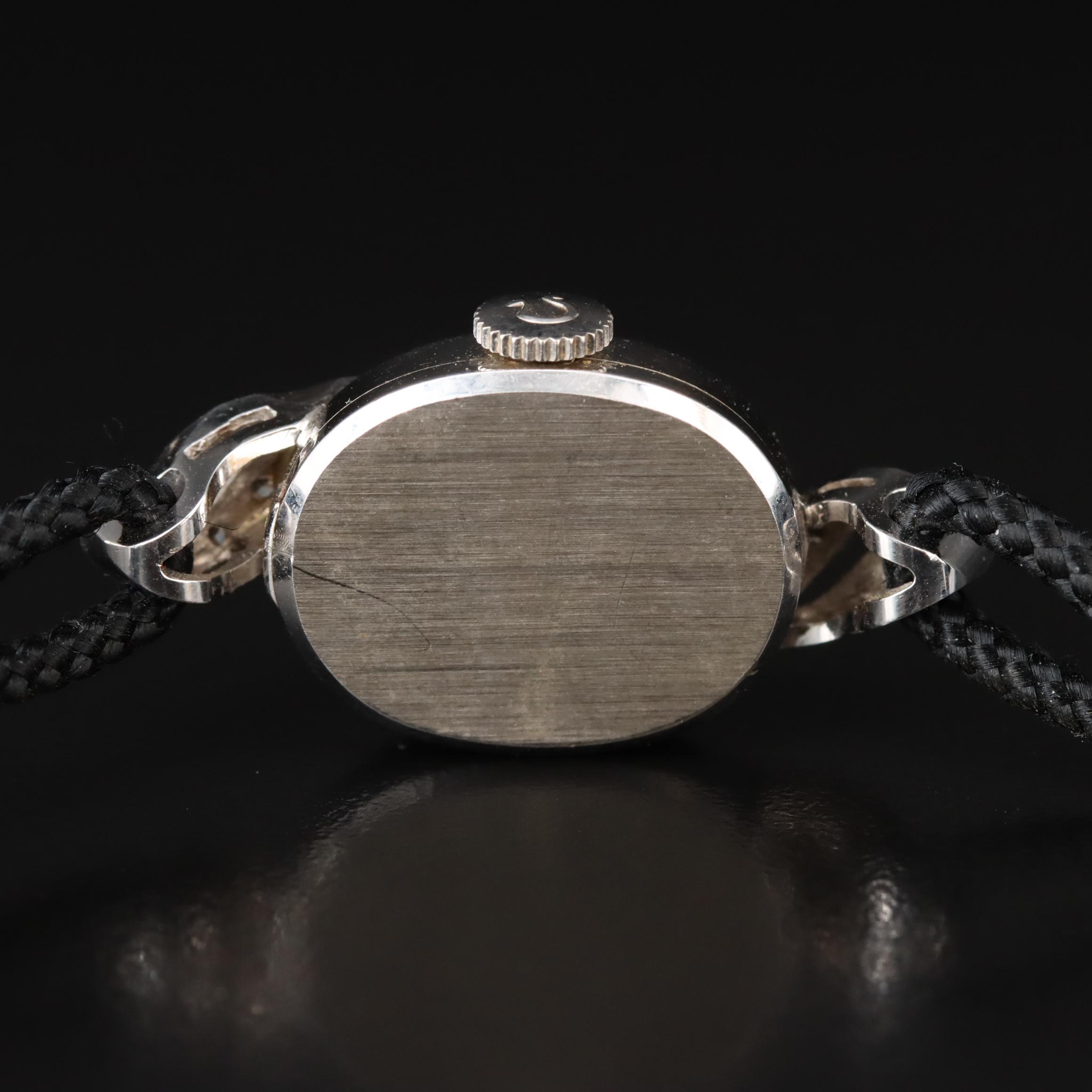 Vintage Omega Diamond and 14K Gold Watch