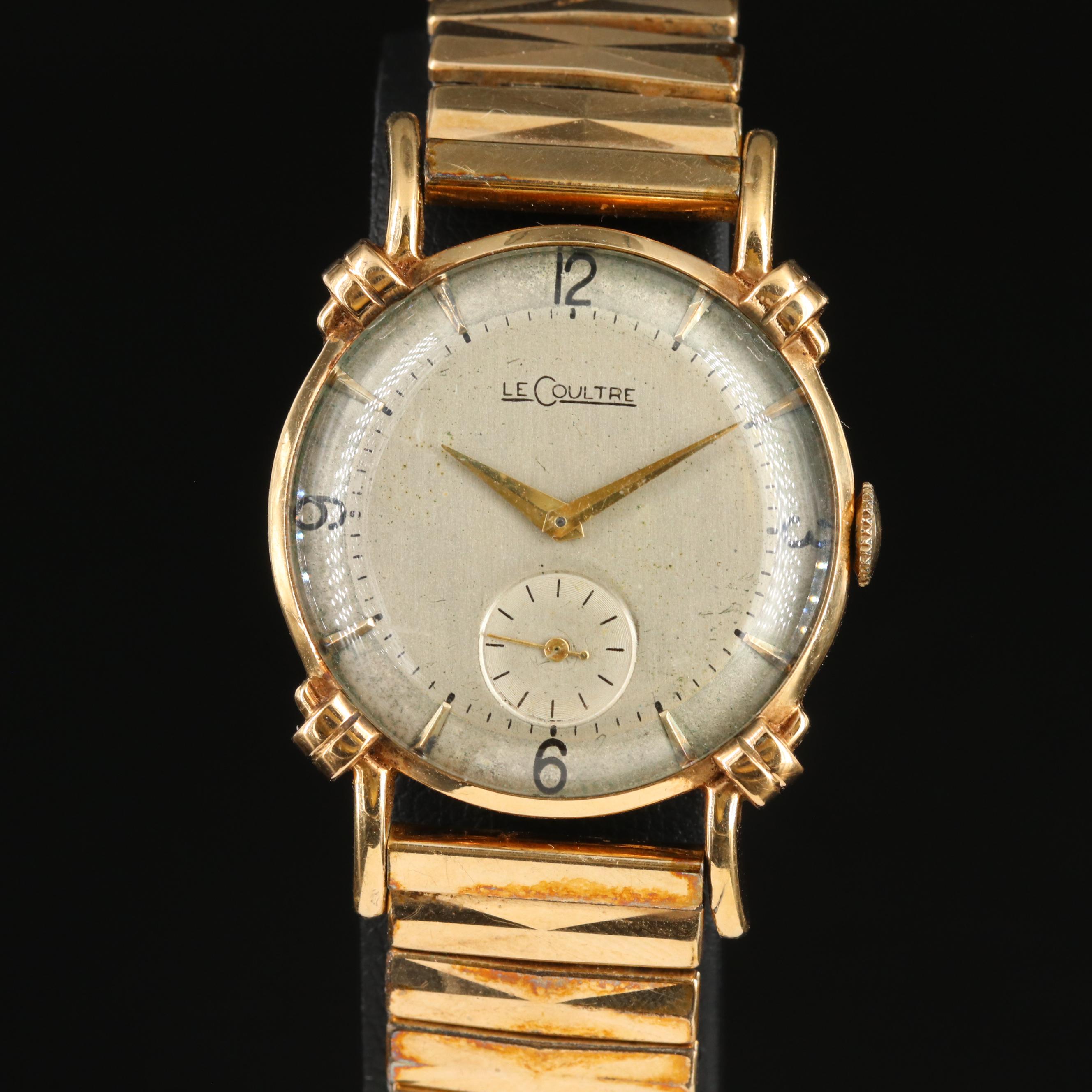 Vintage LeCoultre 14K Gold Mechanical Watch