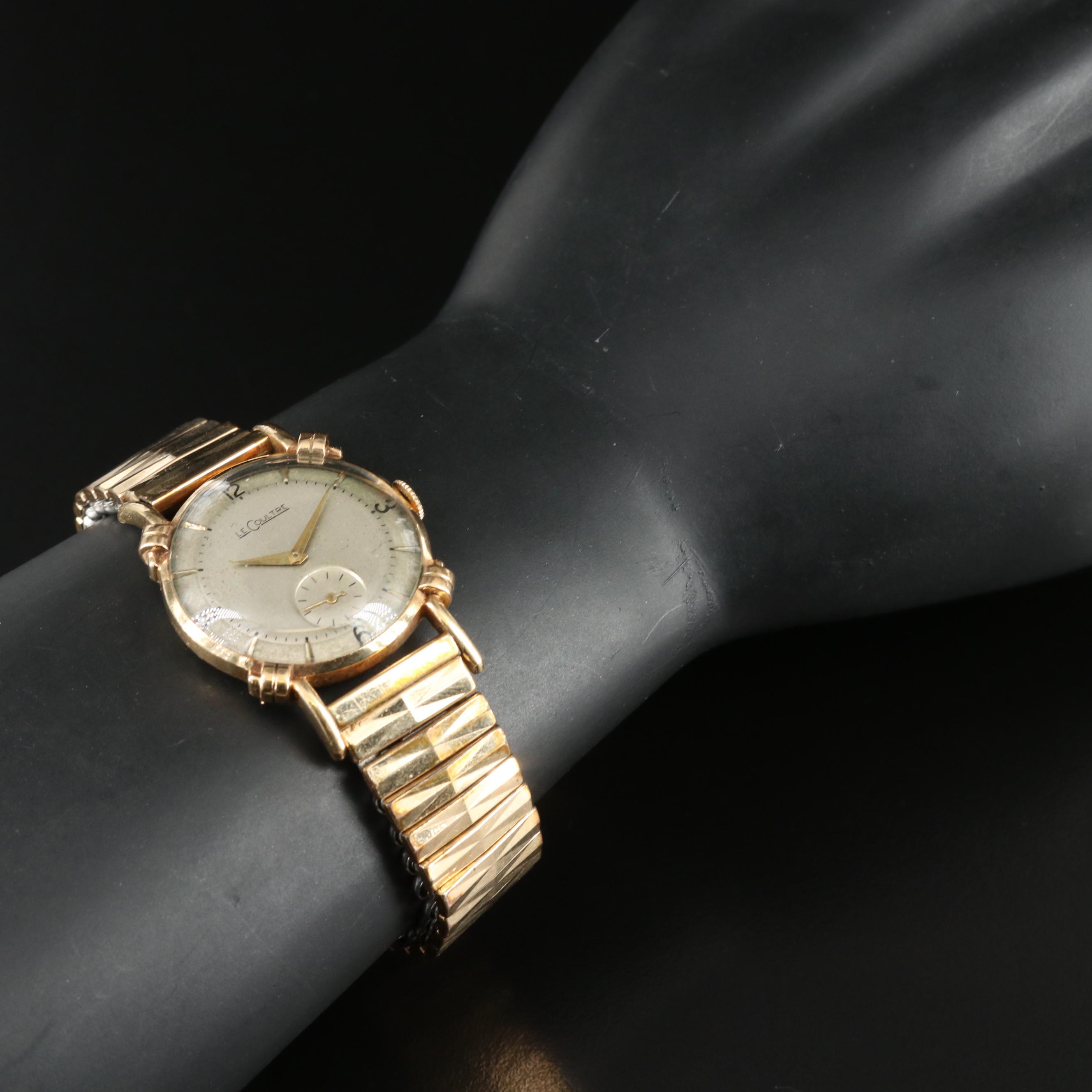 Vintage LeCoultre 14K Gold Mechanical Watch
