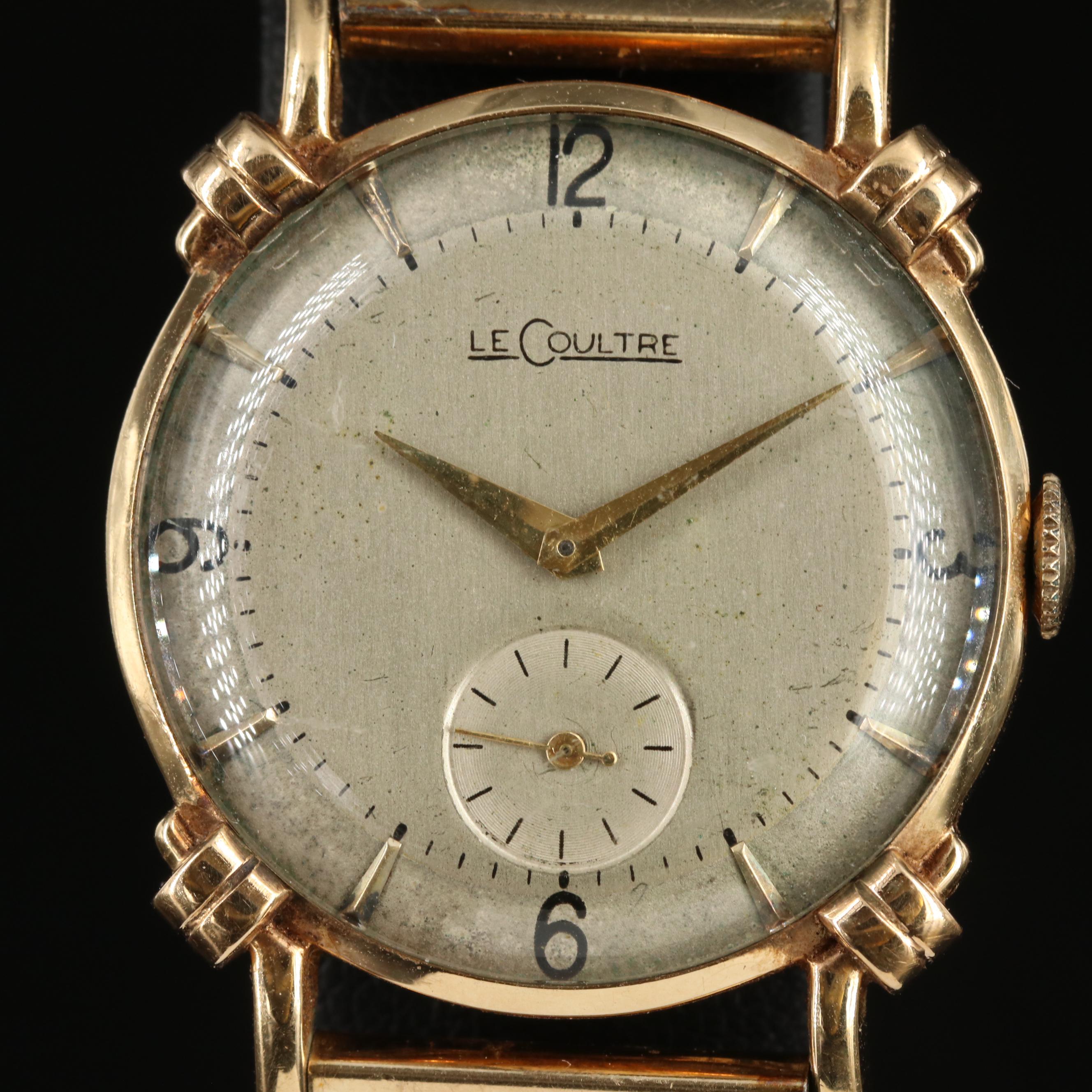 Vintage LeCoultre 14K Gold Mechanical Watch