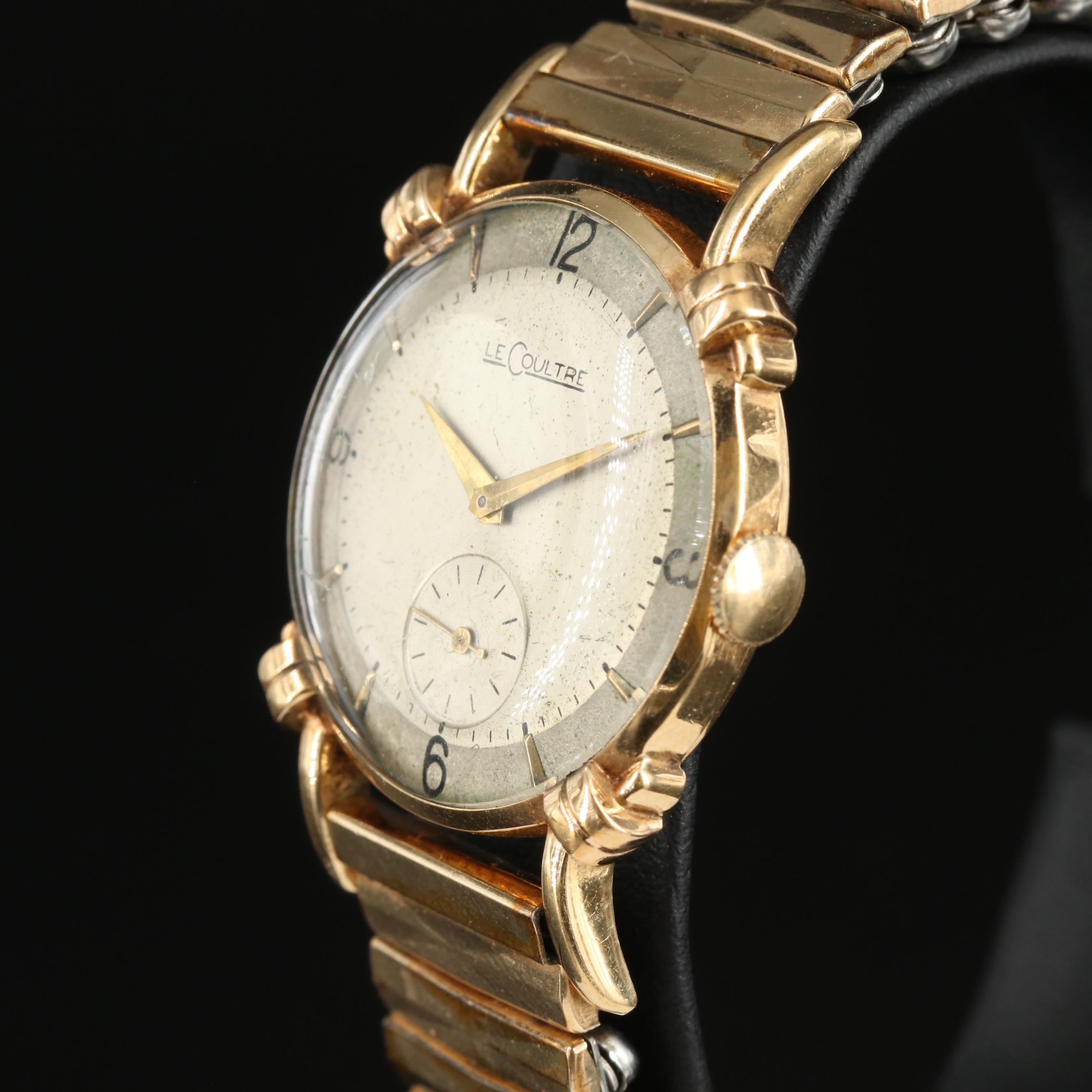 Vintage LeCoultre 14K Gold Mechanical Watch