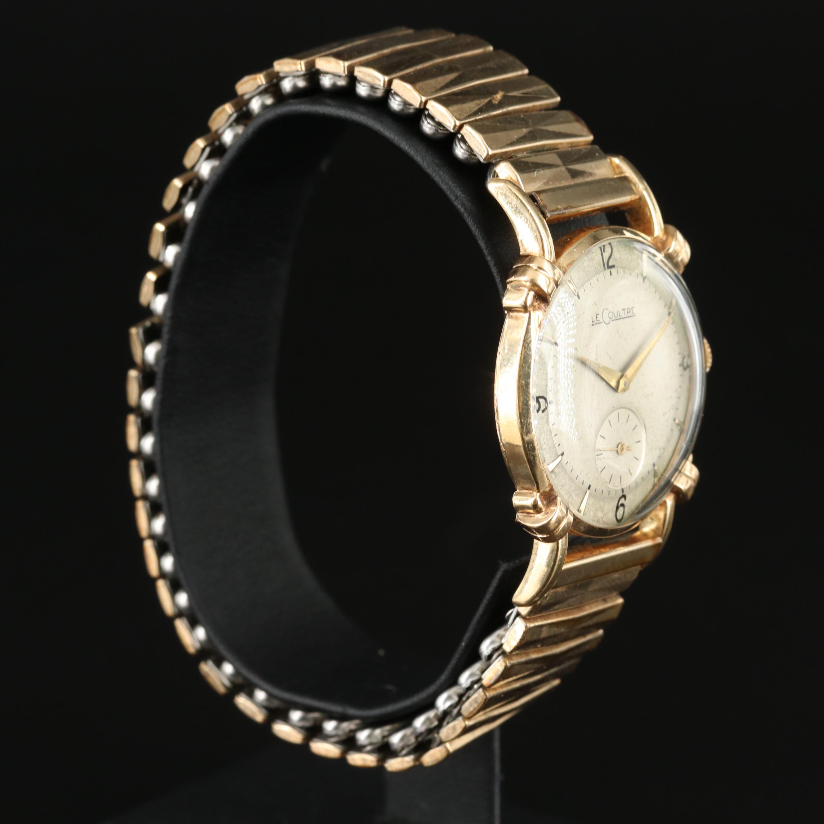 Vintage LeCoultre 14K Gold Mechanical Watch