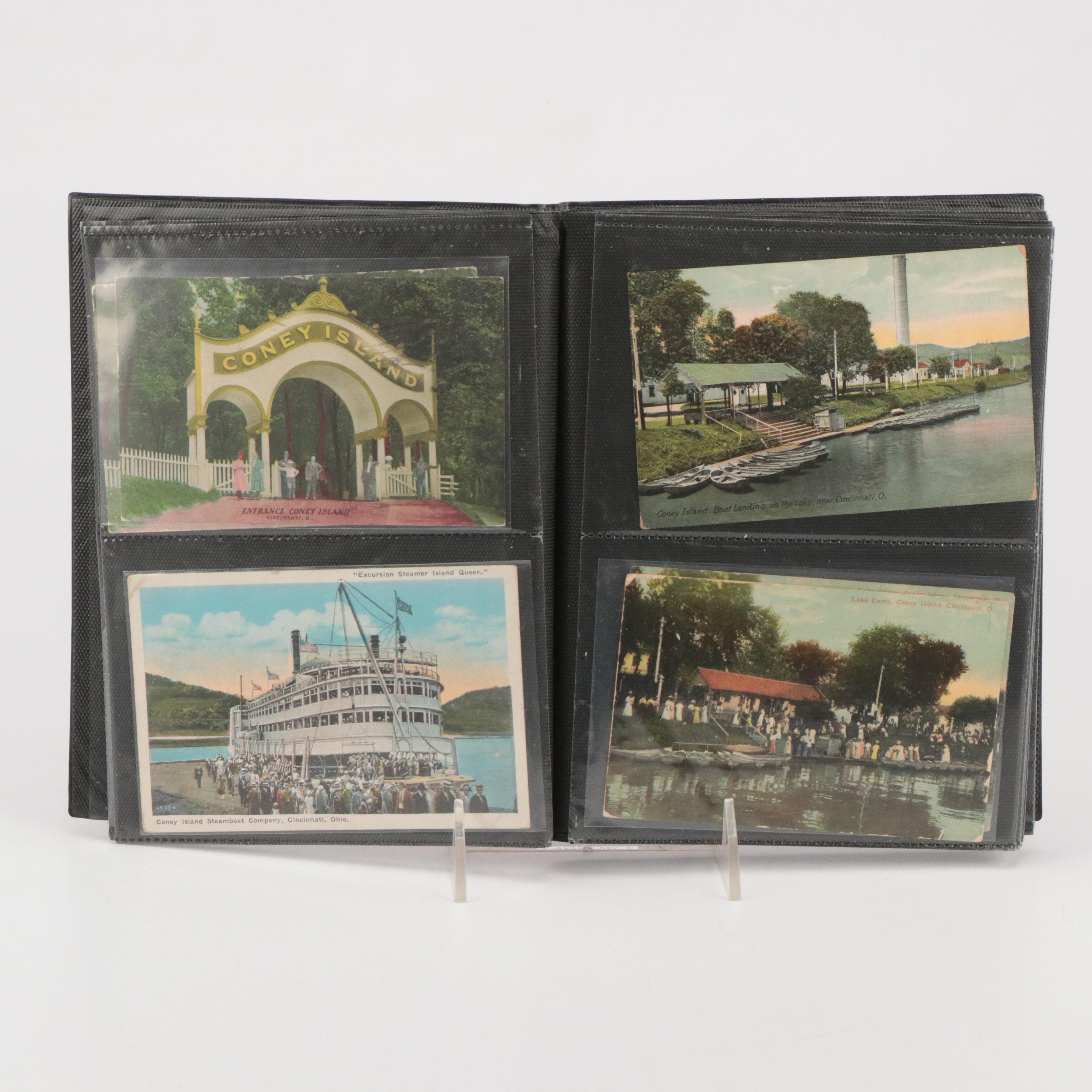 Island Queen, Lake Como and More Coney Island Postcards, Early 20th Century