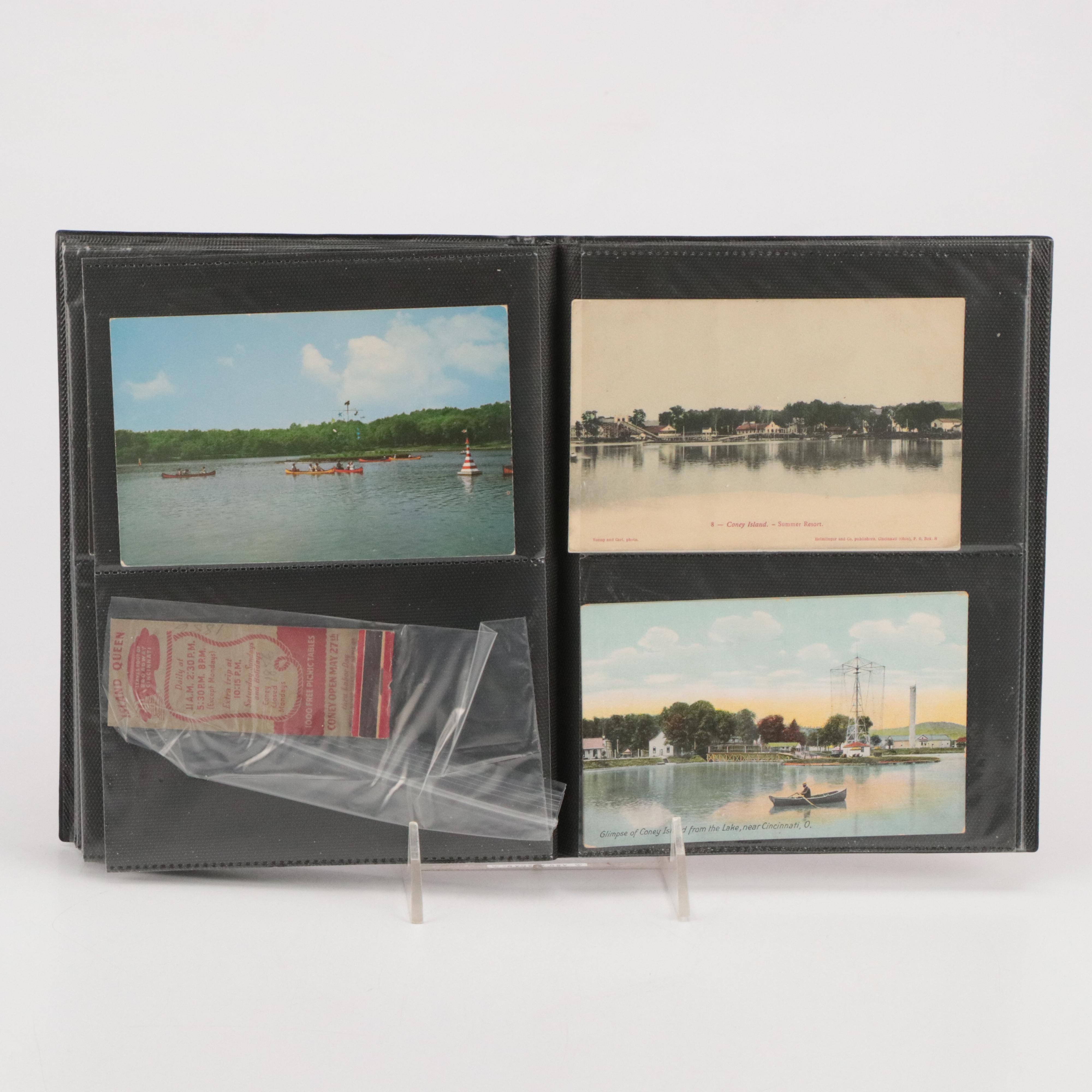 Island Queen, Lake Como and More Coney Island Postcards, Early 20th Century