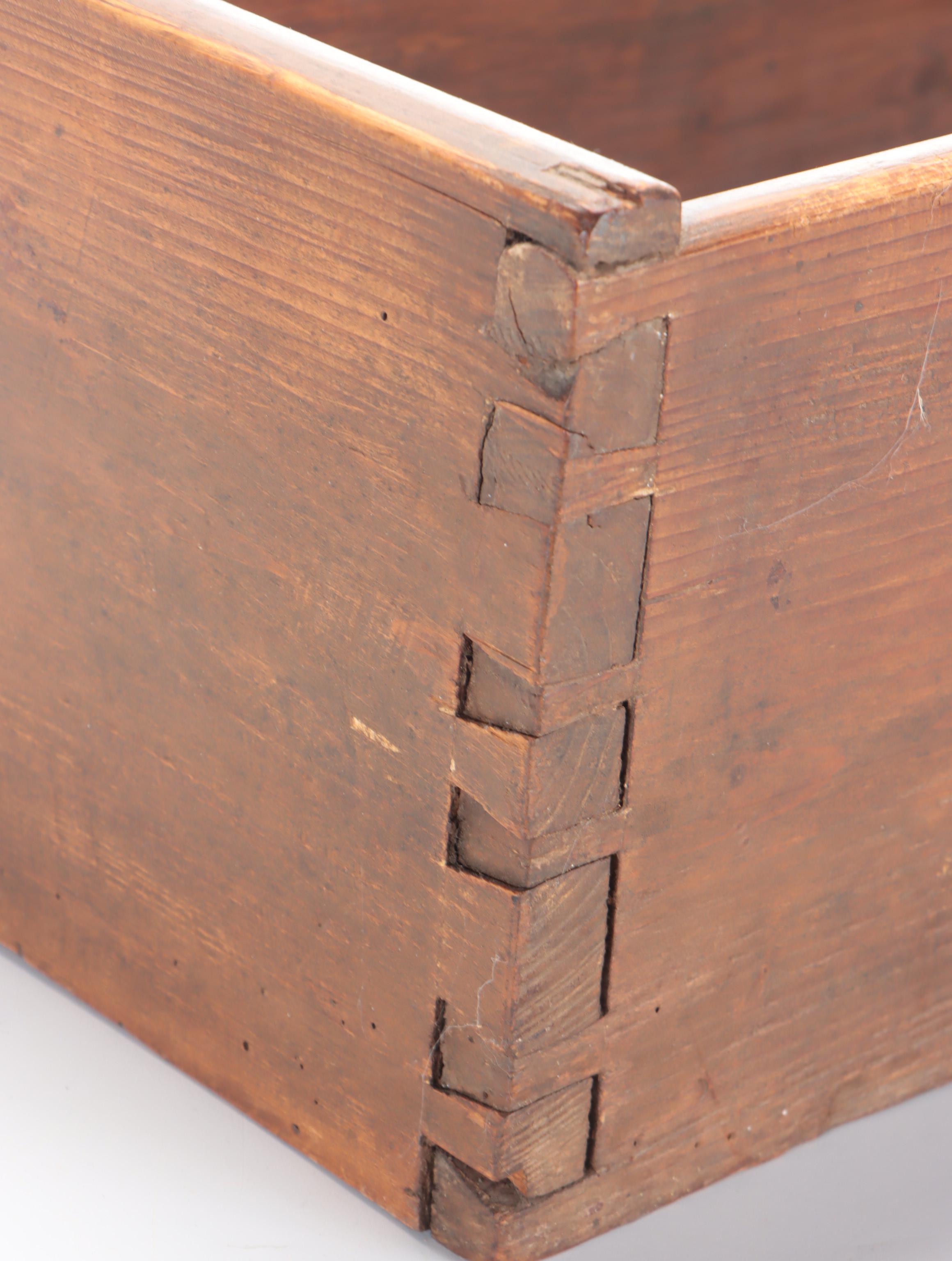 Handcrafted American Primitive Pine Wall Shelf, Antique