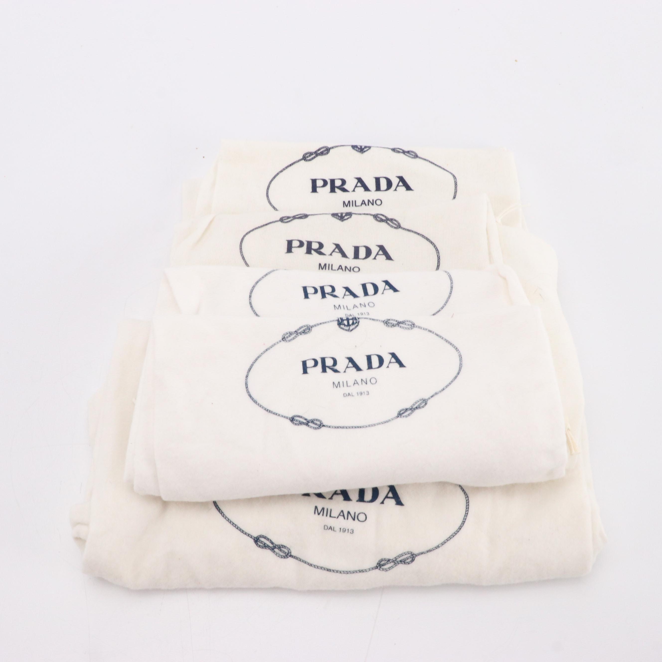 Assorted Designer Dust Bags Featuring Prada, Gucci, Fendi, Chanel & More