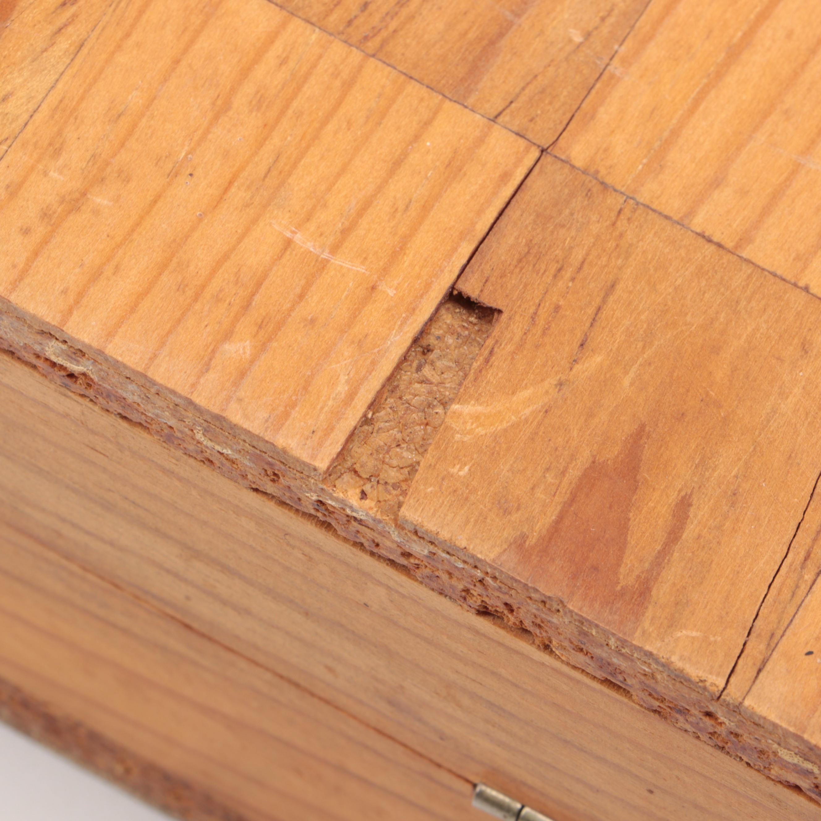 Hand-Carved Wood Chess Board with Finished Wood Boxes