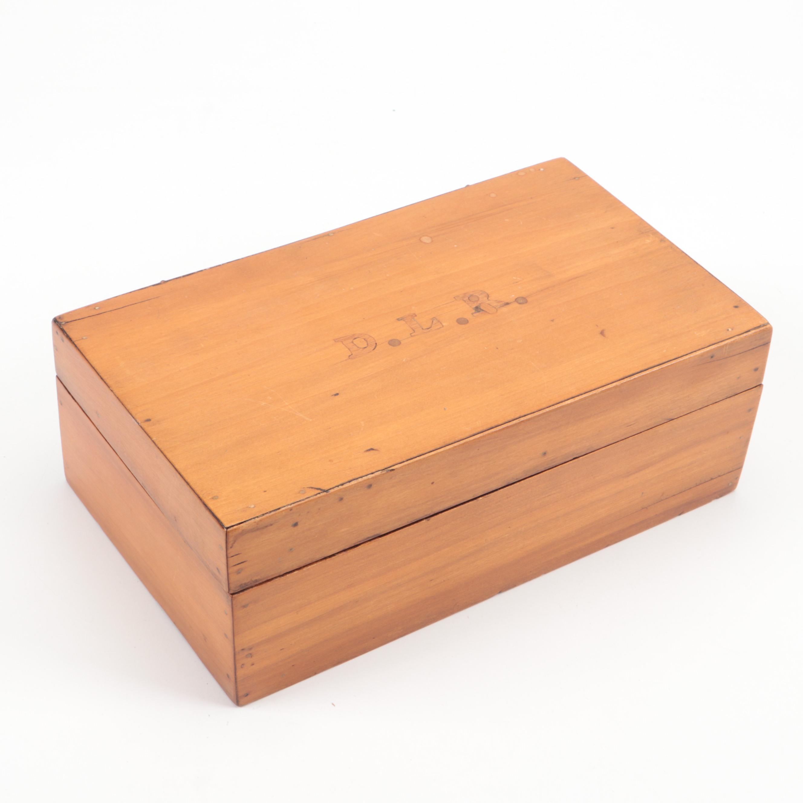 Hand-Carved Wood Chess Board with Finished Wood Boxes