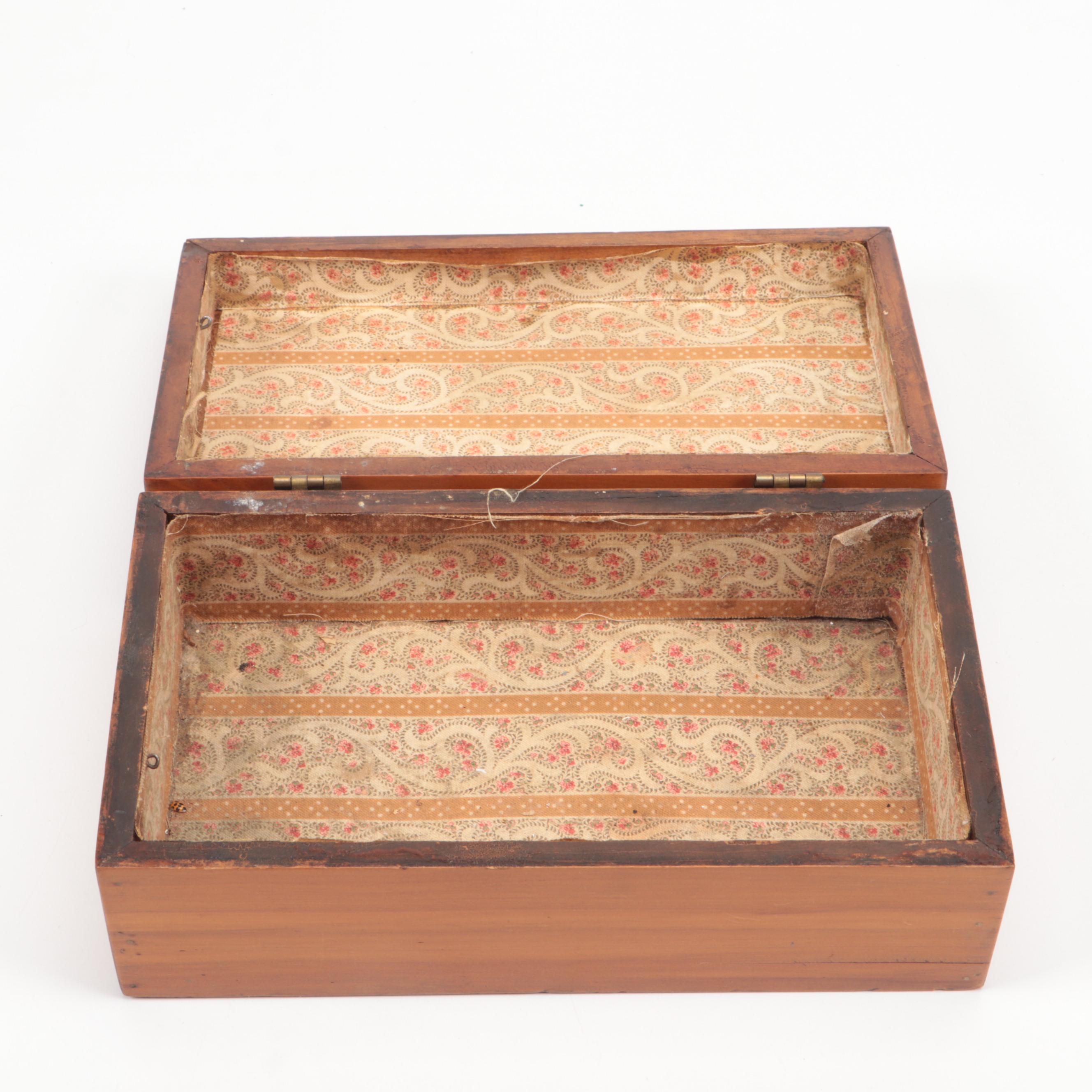 Hand-Carved Wood Chess Board with Finished Wood Boxes