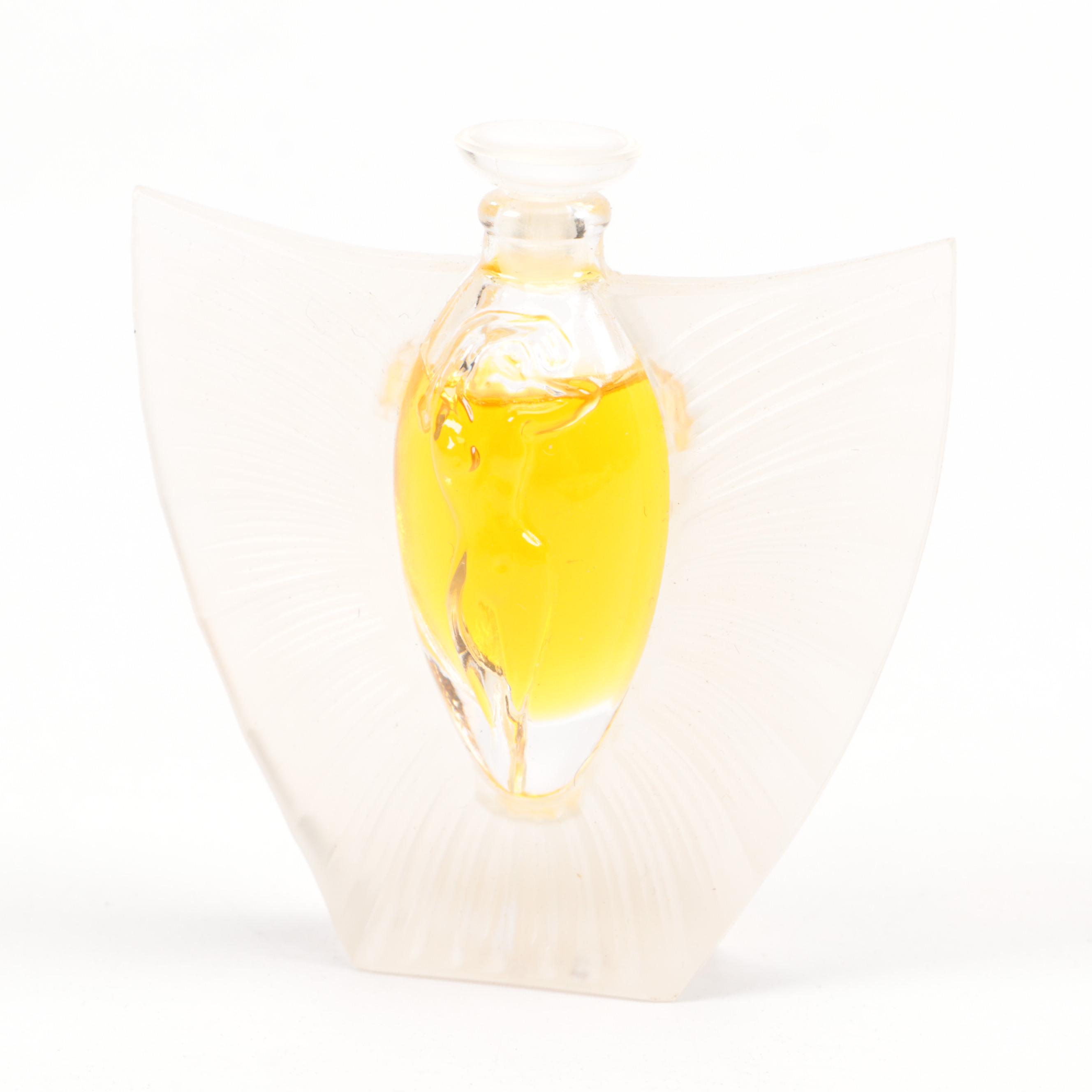 Prada and Lalique Perfume Bottles with Plaster Frame and More