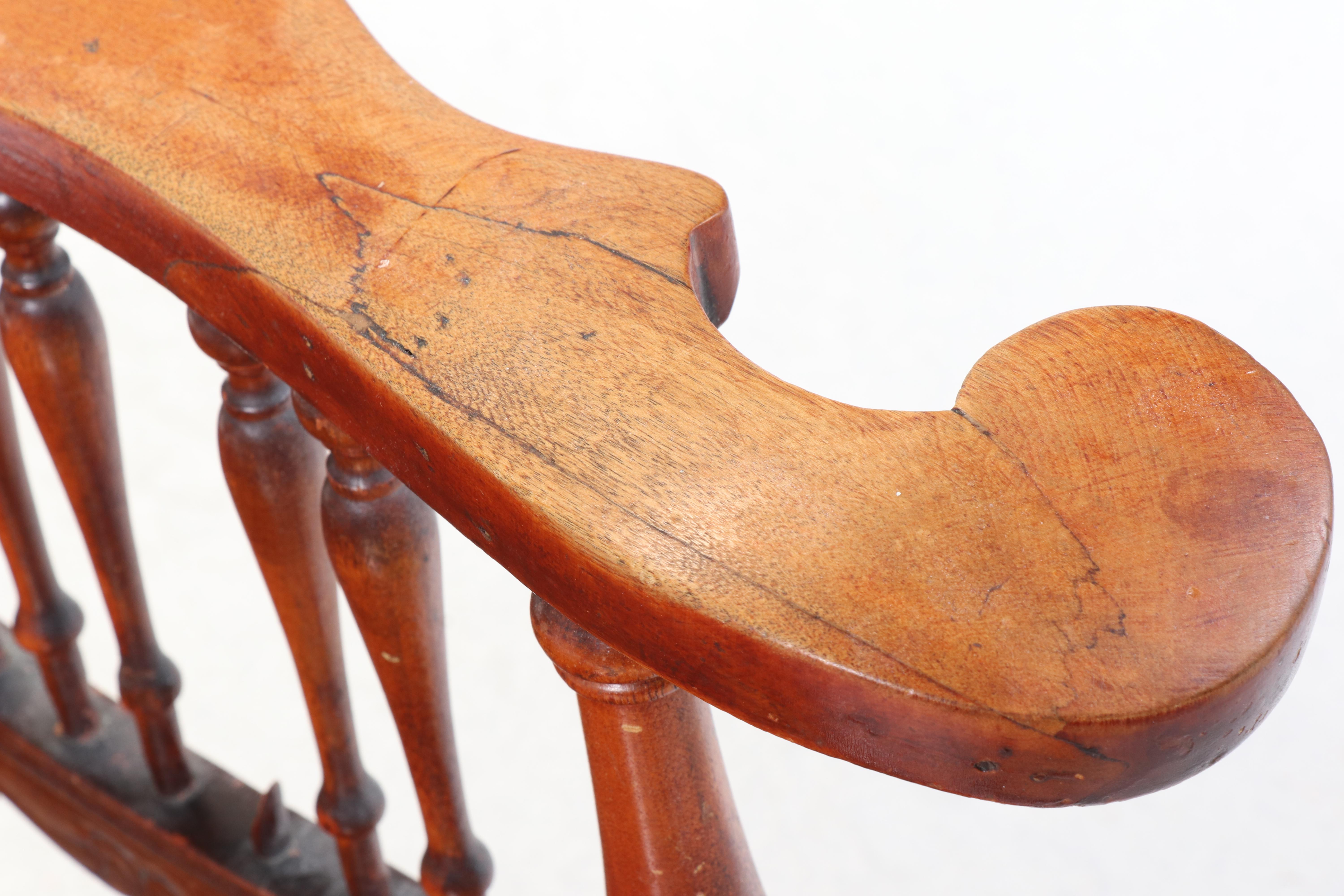 The Wisconsin Chair Co. Late Victorian Press-Decorated Birch Rocker