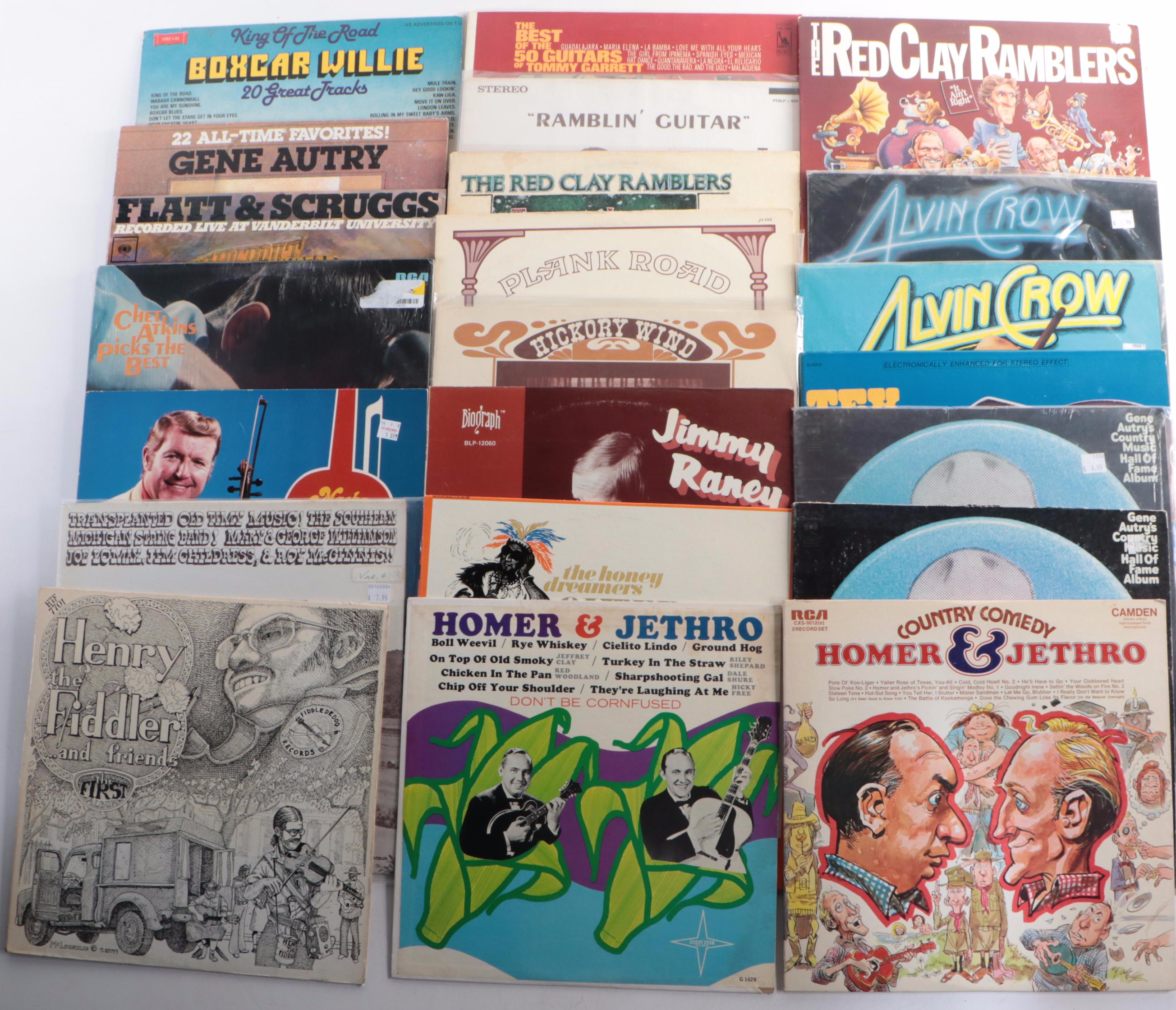Gene Autry, Slim Whitman, Tex Ritter, Tex Williams, and More Vinyl Record Albums