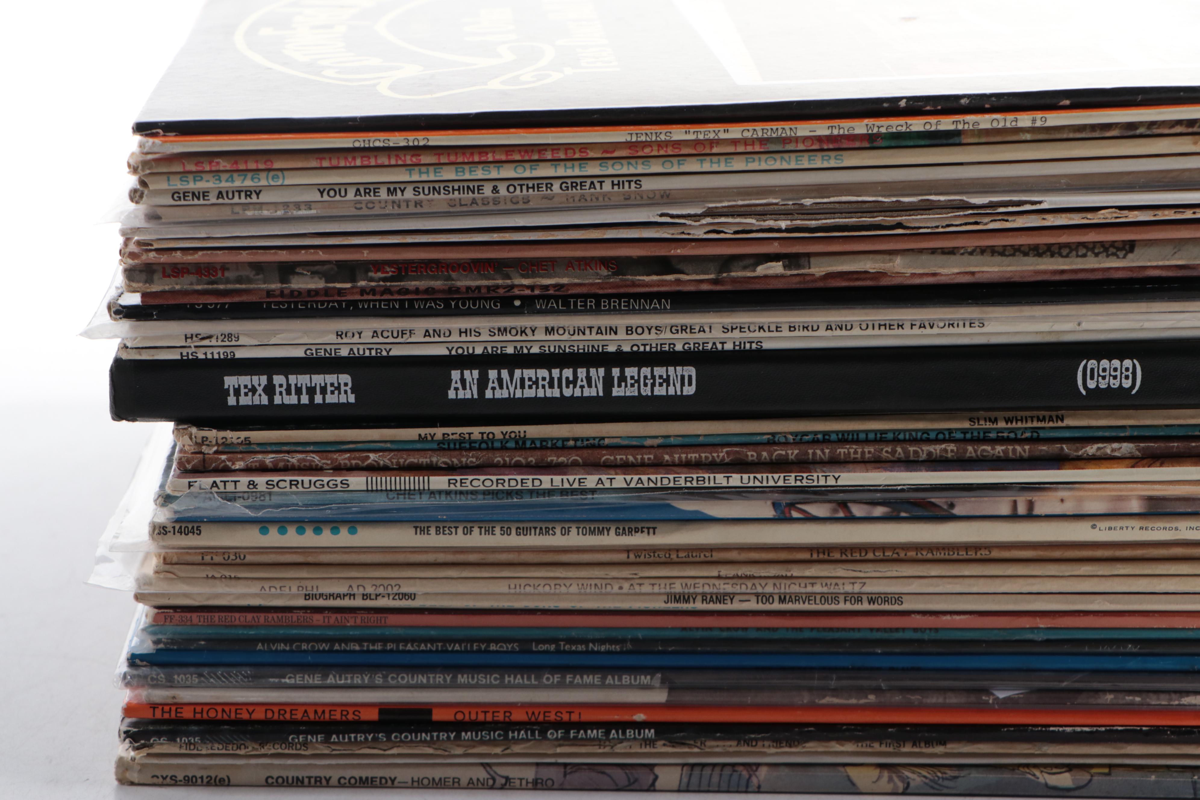 Gene Autry, Slim Whitman, Tex Ritter, Tex Williams, and More Vinyl Record Albums