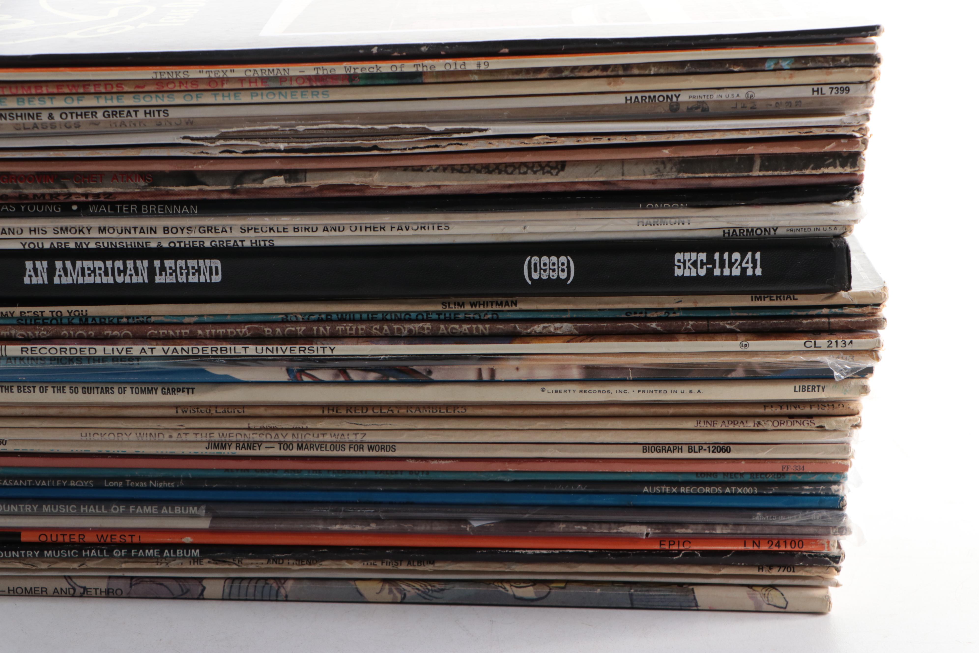 Gene Autry, Slim Whitman, Tex Ritter, Tex Williams, and More Vinyl Record Albums