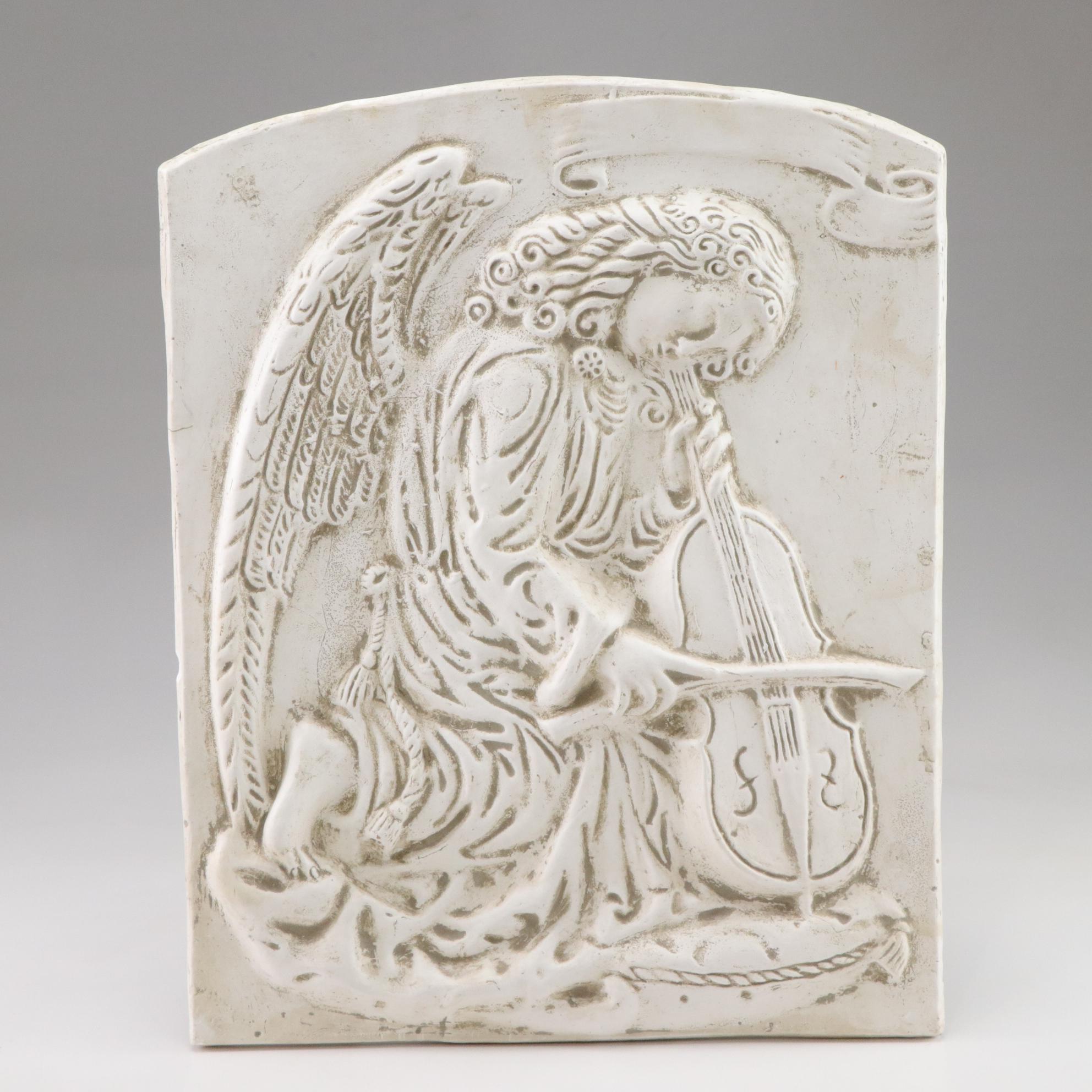 Gold Cherubs and Plaster Angelic Wall Decor