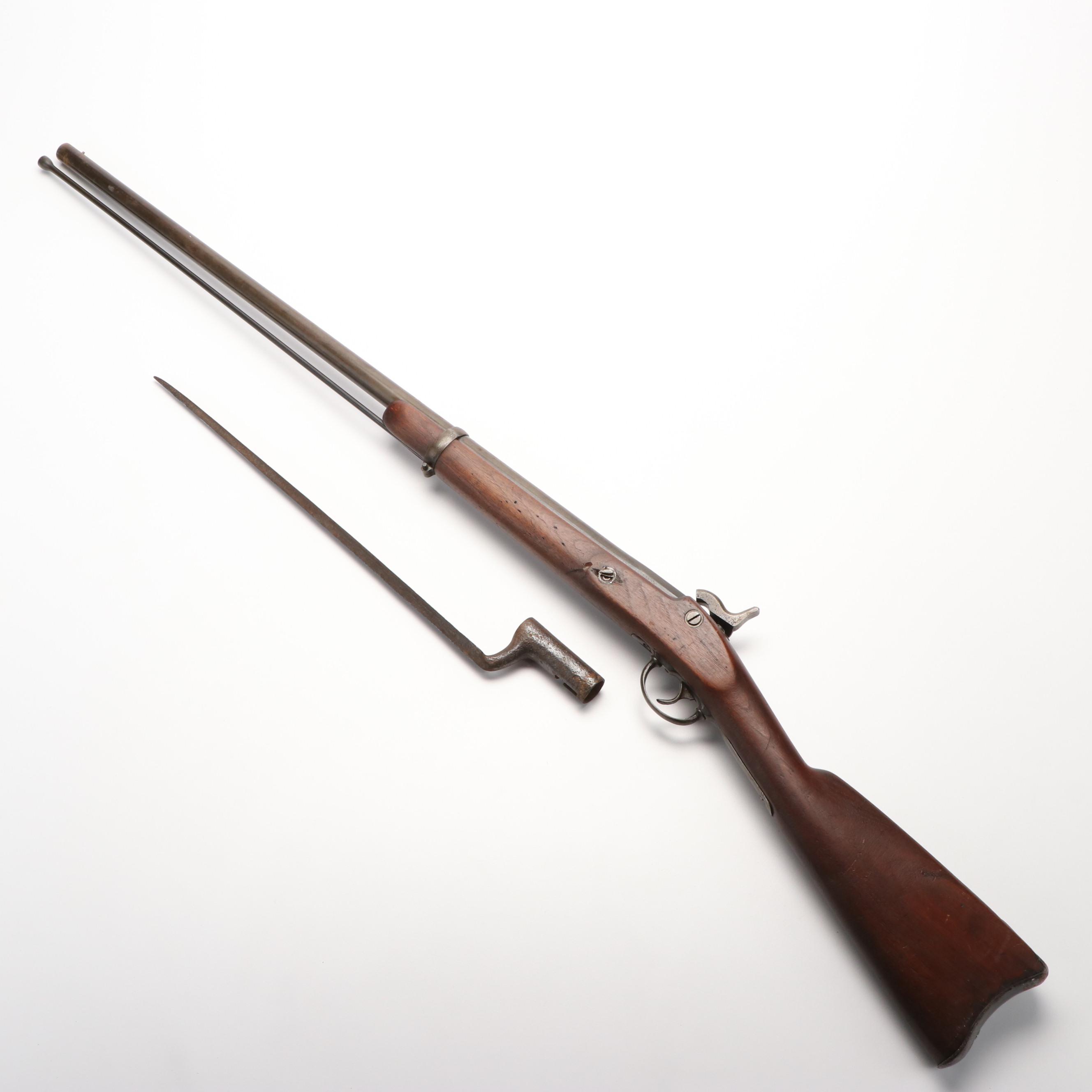 Civil War Era US Model 1863 Springfield Musket with Bayonet