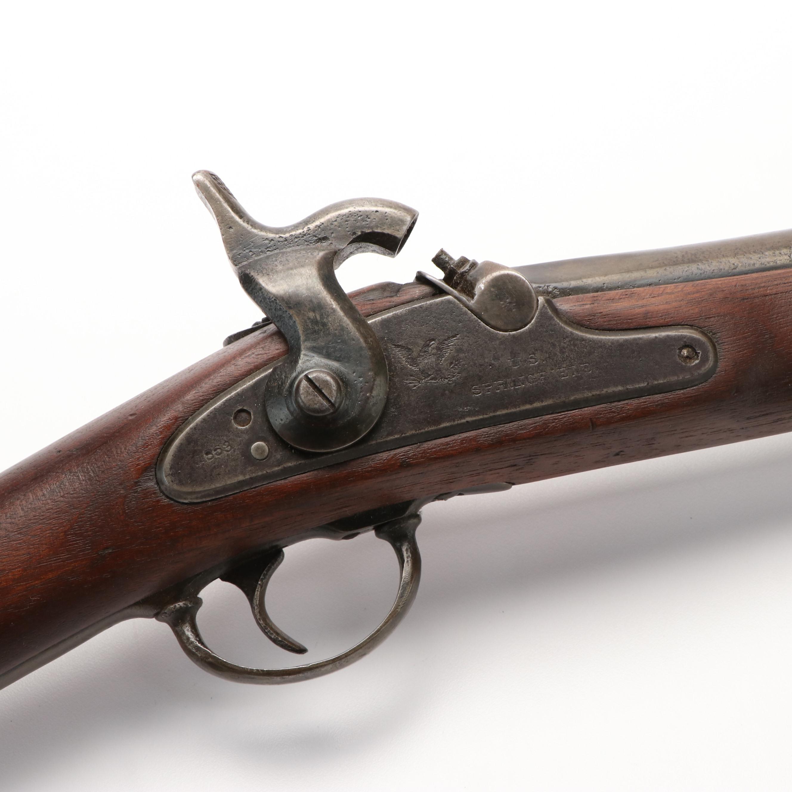 Civil War Era US Model 1863 Springfield Musket with Bayonet