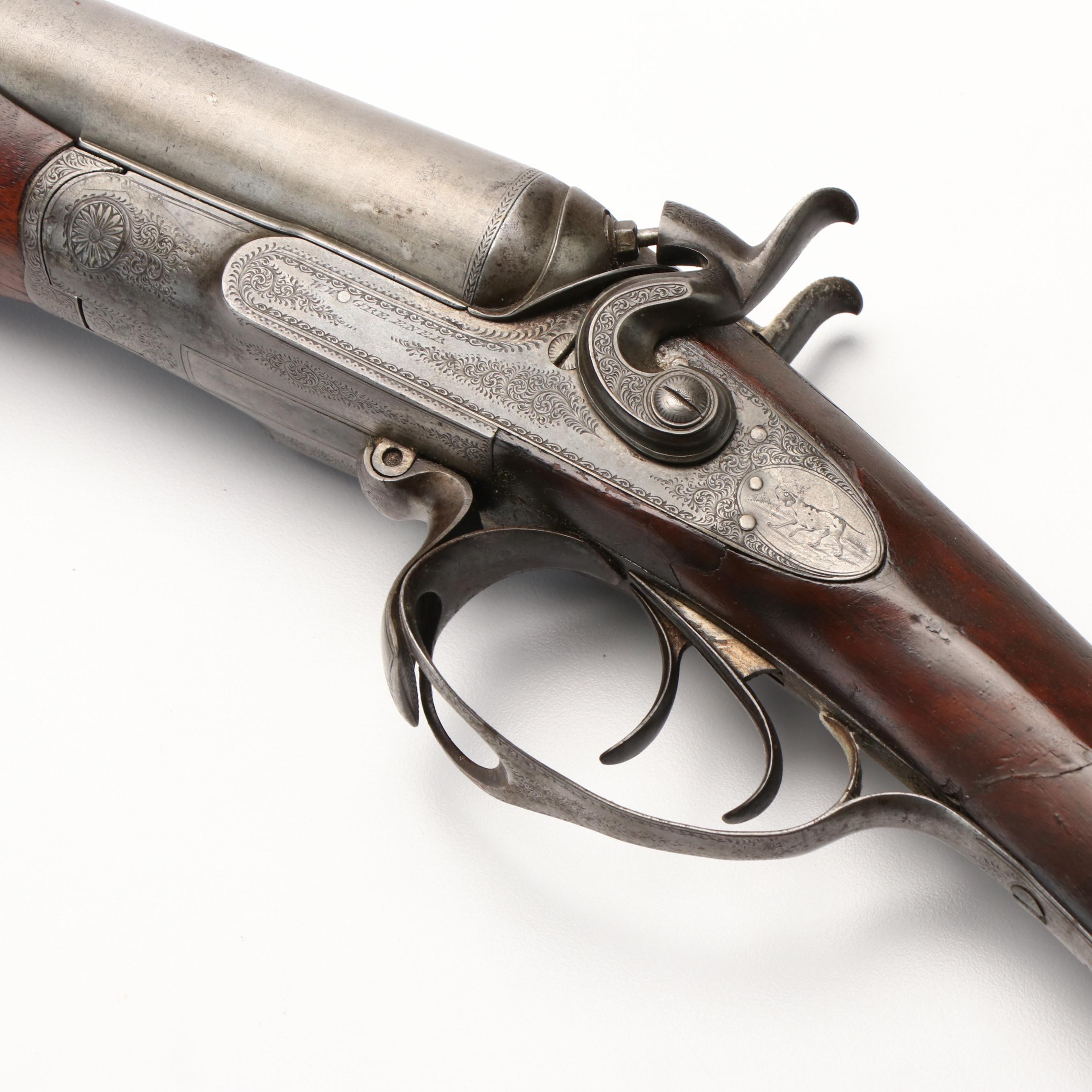 Antique W.W. Greener St. Mary Works Birmingham Side by Side Shotgun