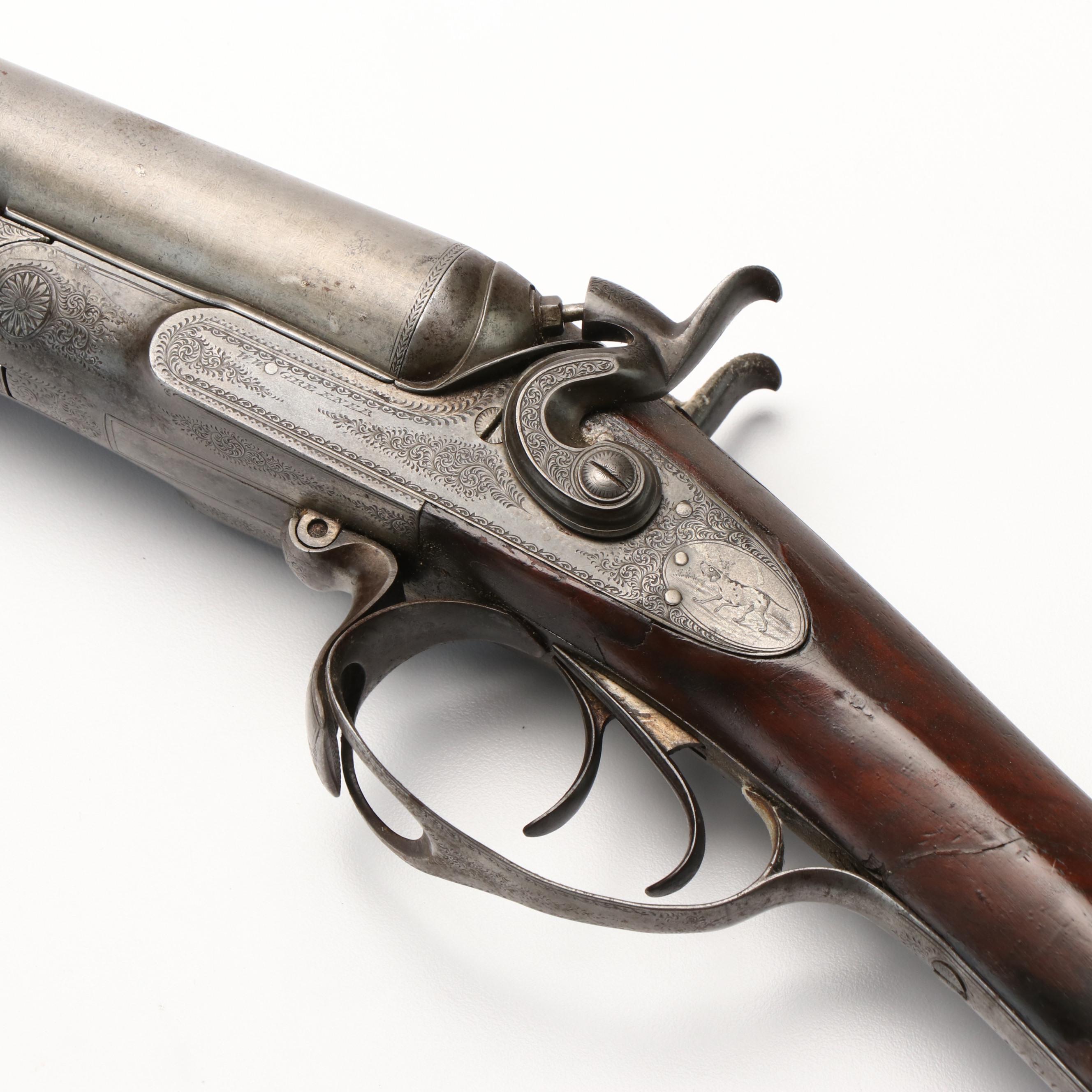 Antique W.W. Greener St. Mary Works Birmingham Side by Side Shotgun