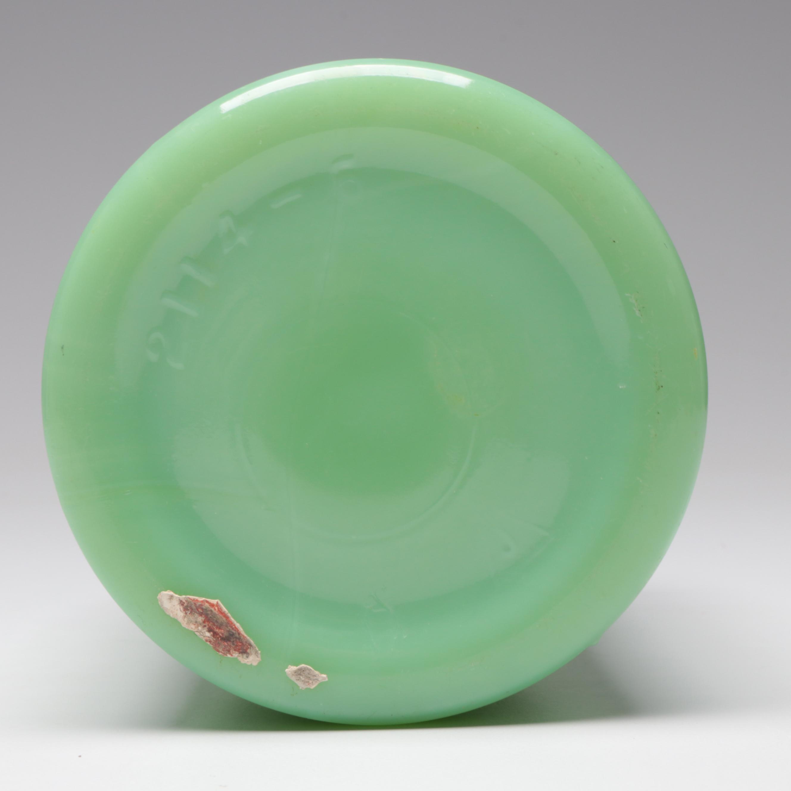 Anchor Hocking Art Deco Style Vitrock Glass and Jadeite Canisters