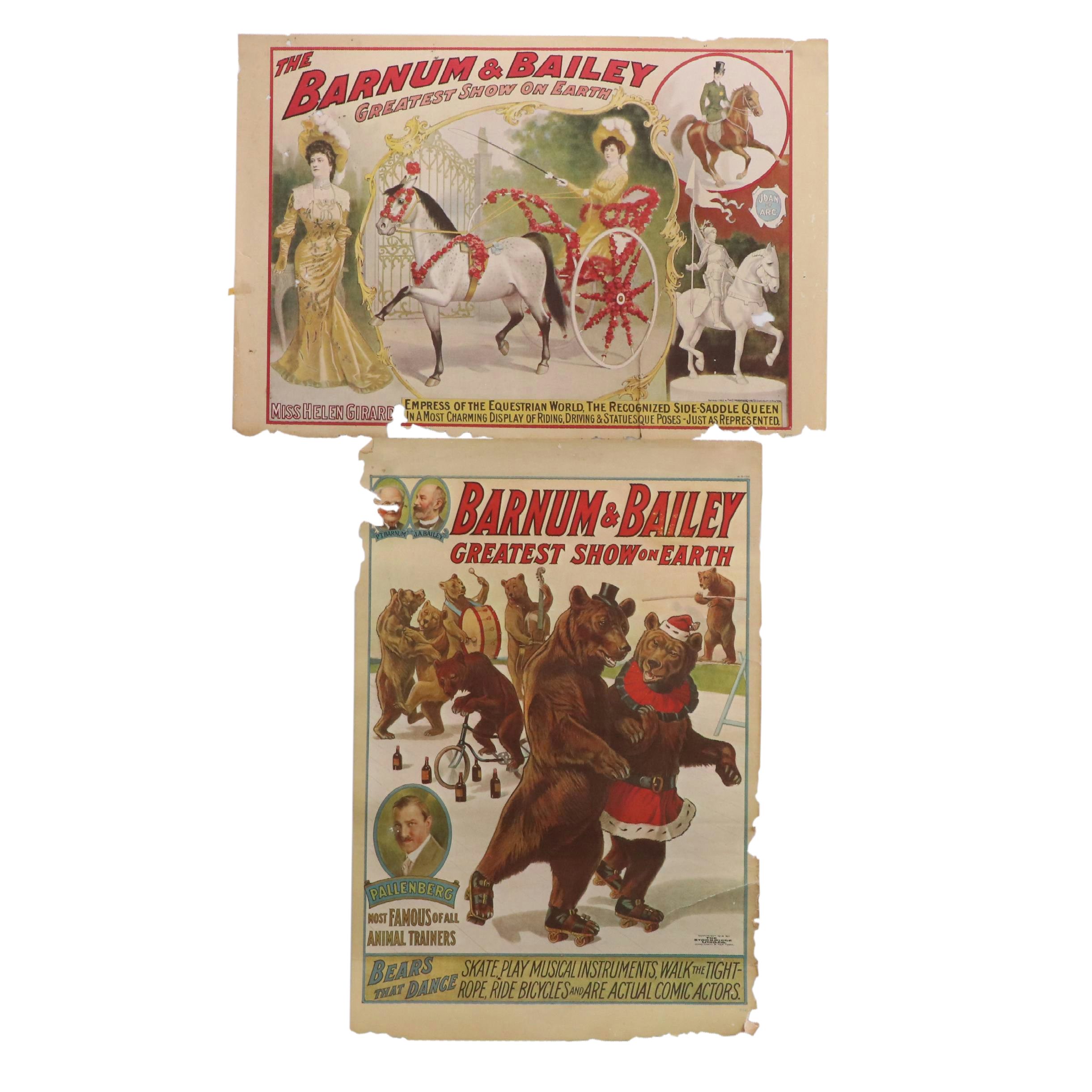 Ringling Bros, Barnum & Bailey Offset Lithograph Circus Posters
