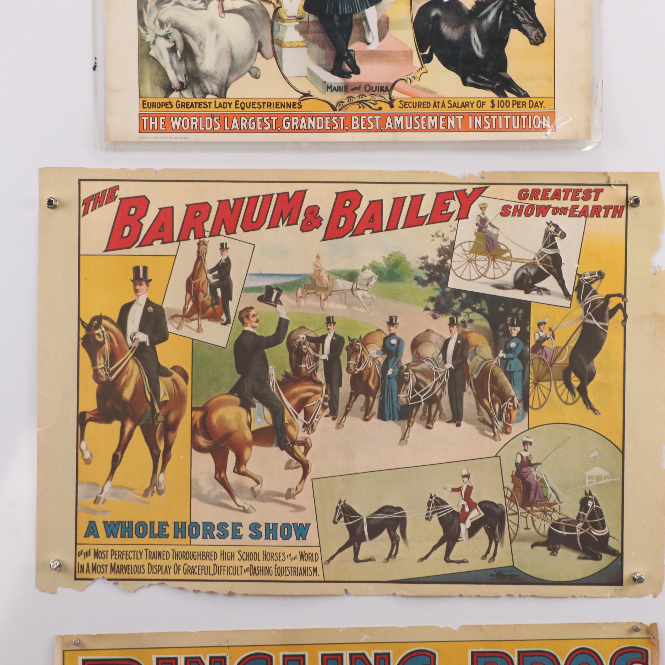 Ringling Bros, Barnum & Bailey Offset Lithograph Circus Posters