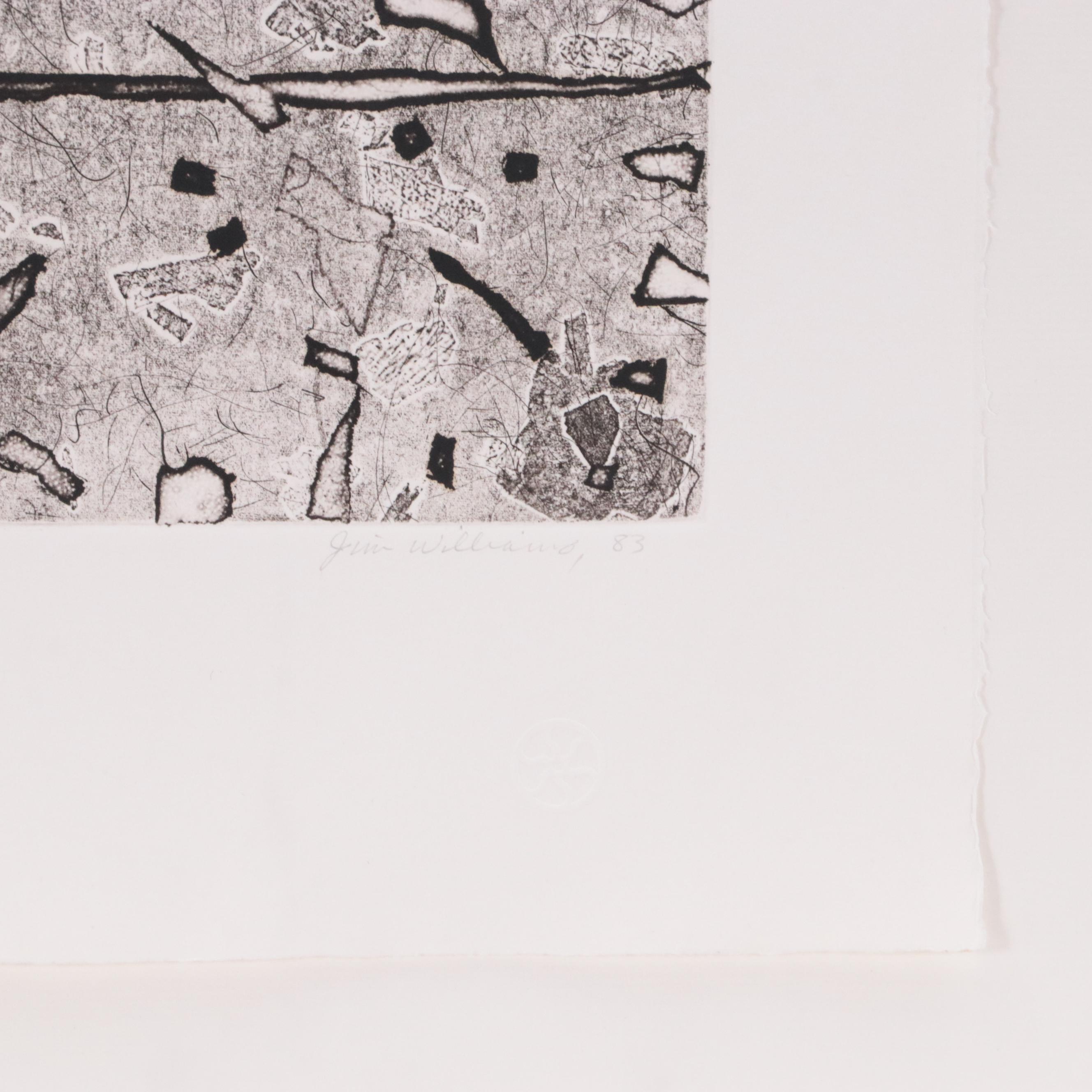 Jim Williams Etching "Riverfest," 1983