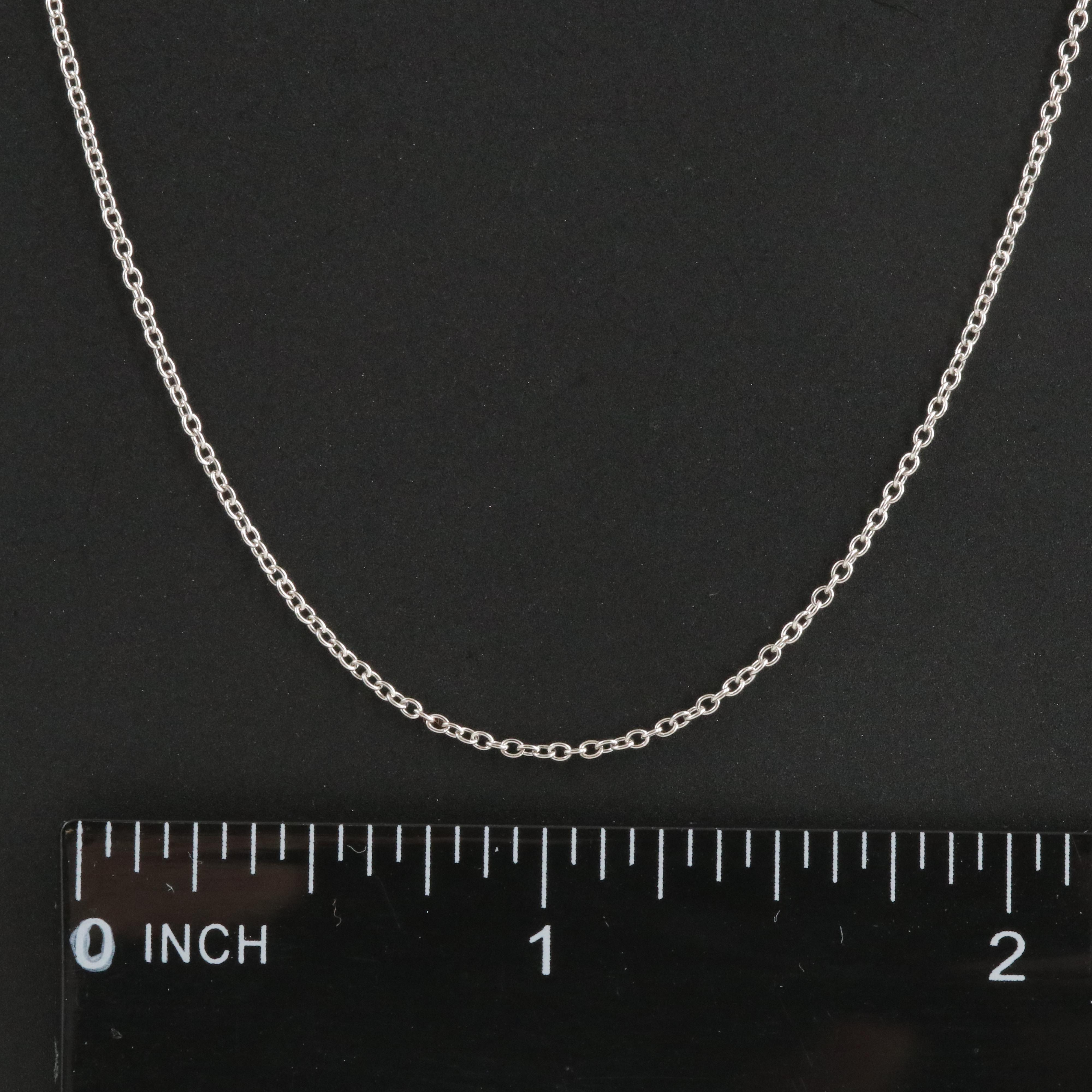 Platinum Cable Link Necklace