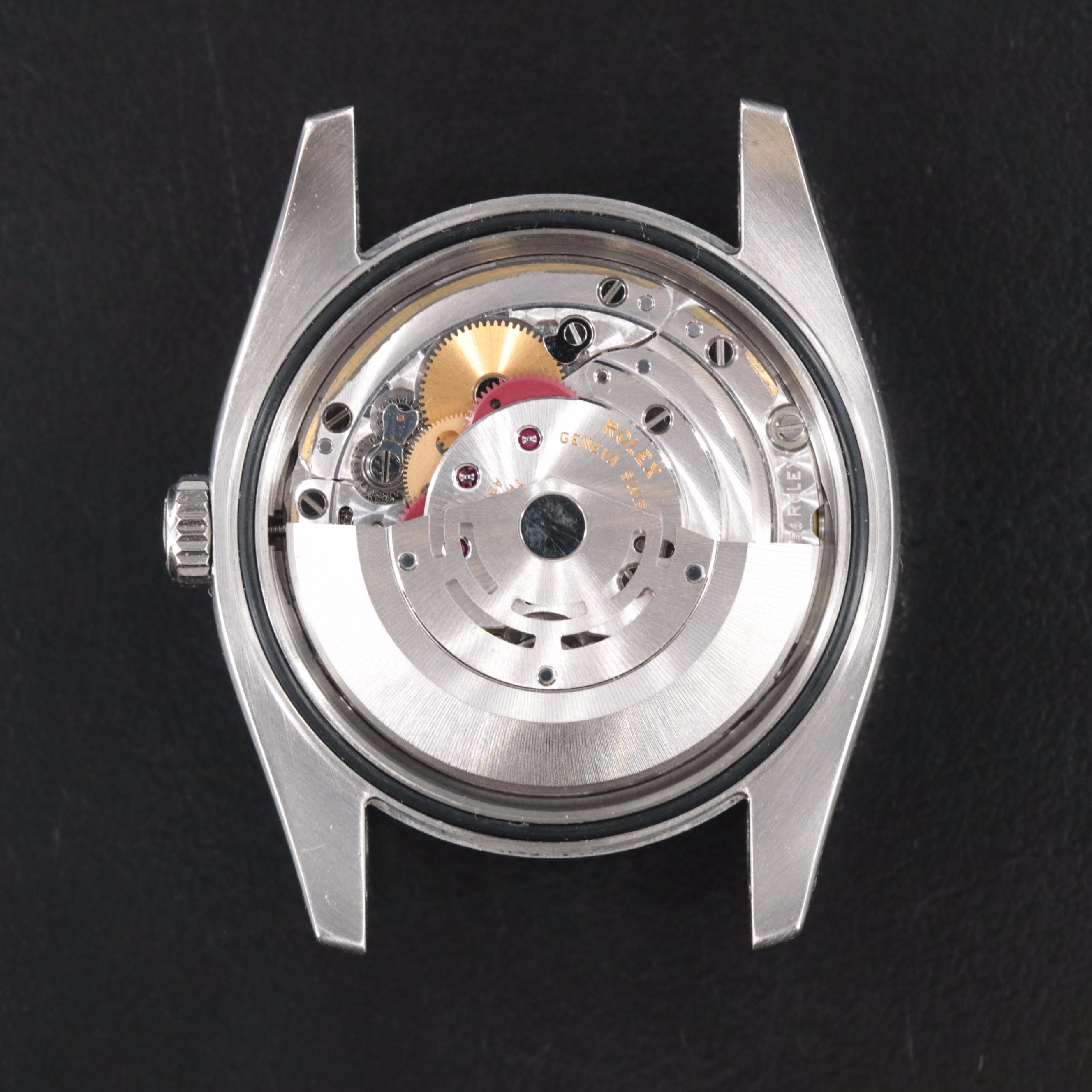 Rolex Datejust Blue Index Dial 18K Fluted Bezel Watch