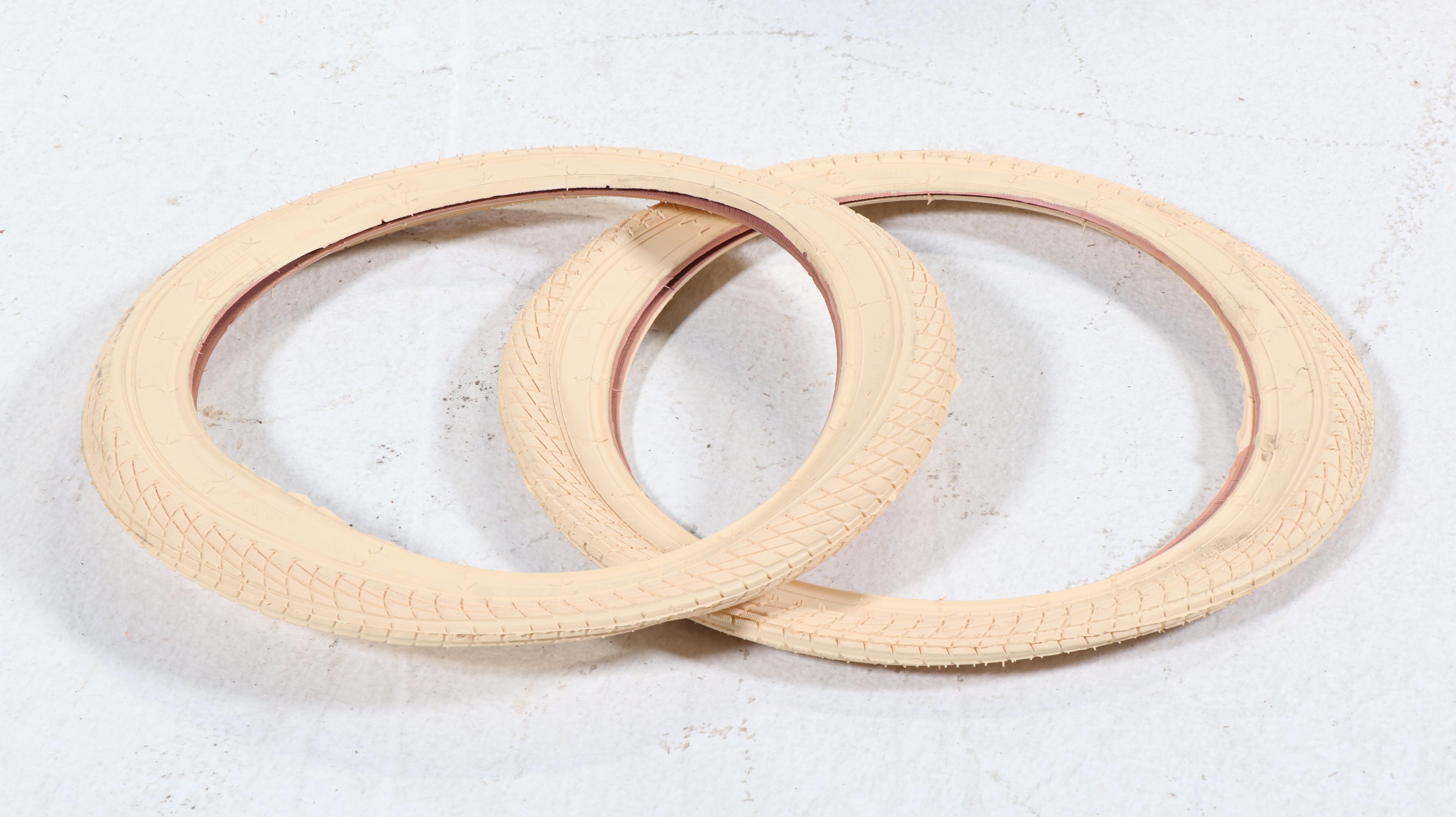 Raleigh Small Wheel Bicycle in Red with Original Tires, Shopper's Bag & Light